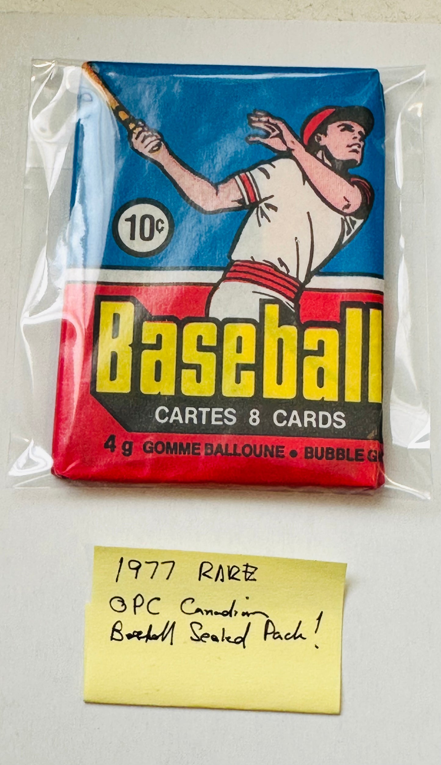 1977 Opc baseball cards rare Canadian sealed pack