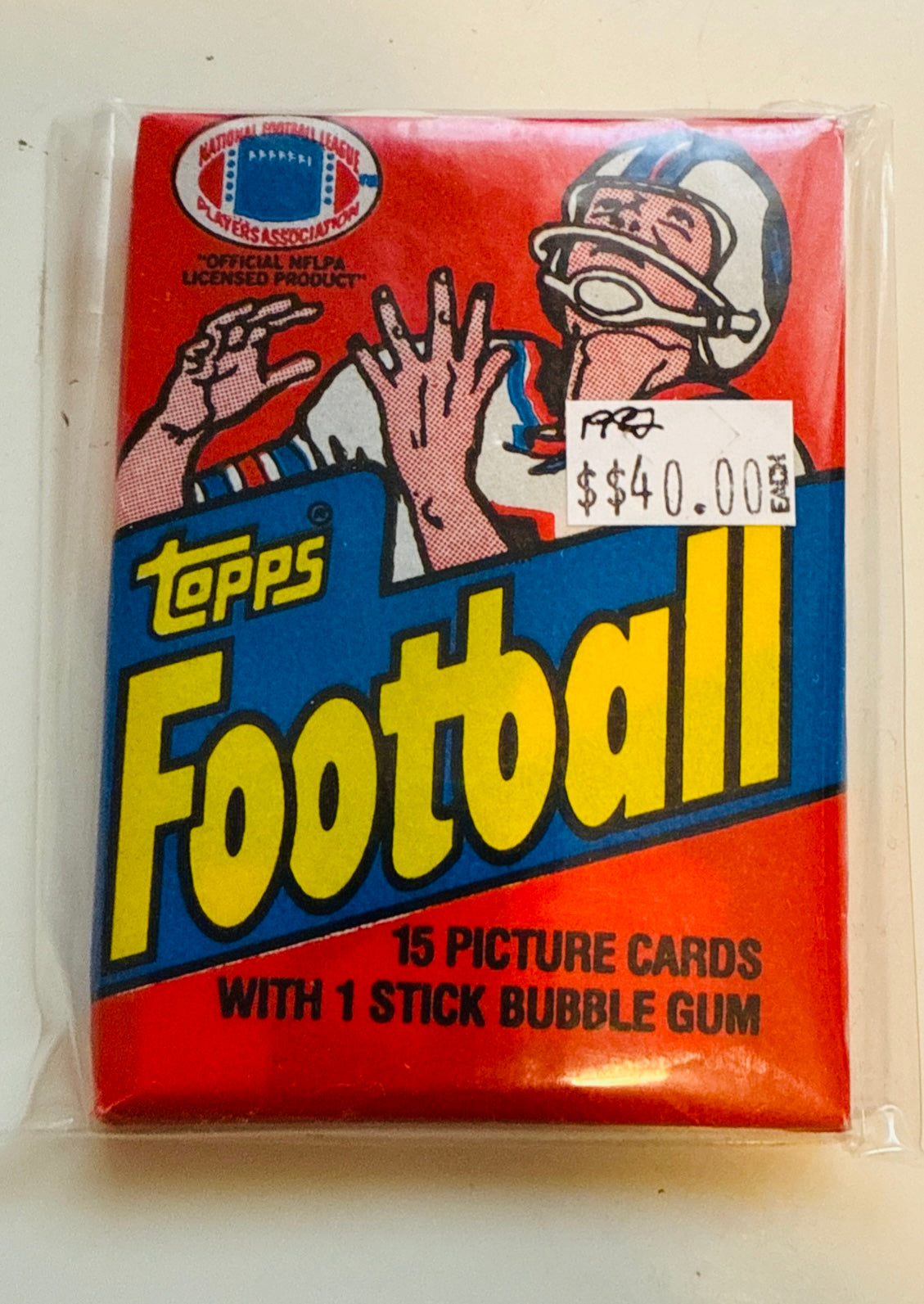 1982 Topps football factory seal pack