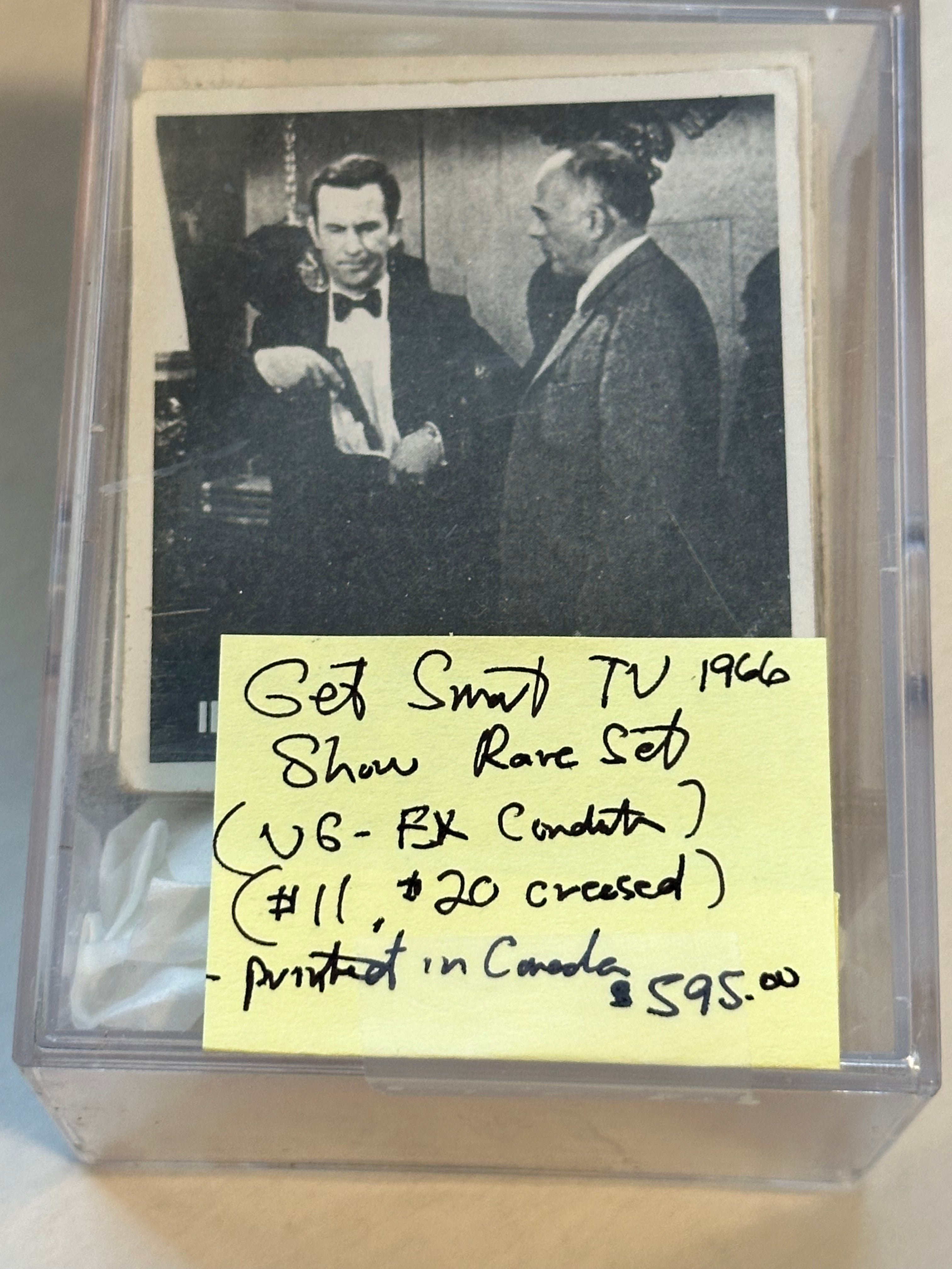 Get Smart TV show rare 66 cards set (2 creased cards ) 1966