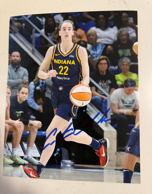 Caitlin Clark Indiana WNBA autographed 8x10 photo with COA