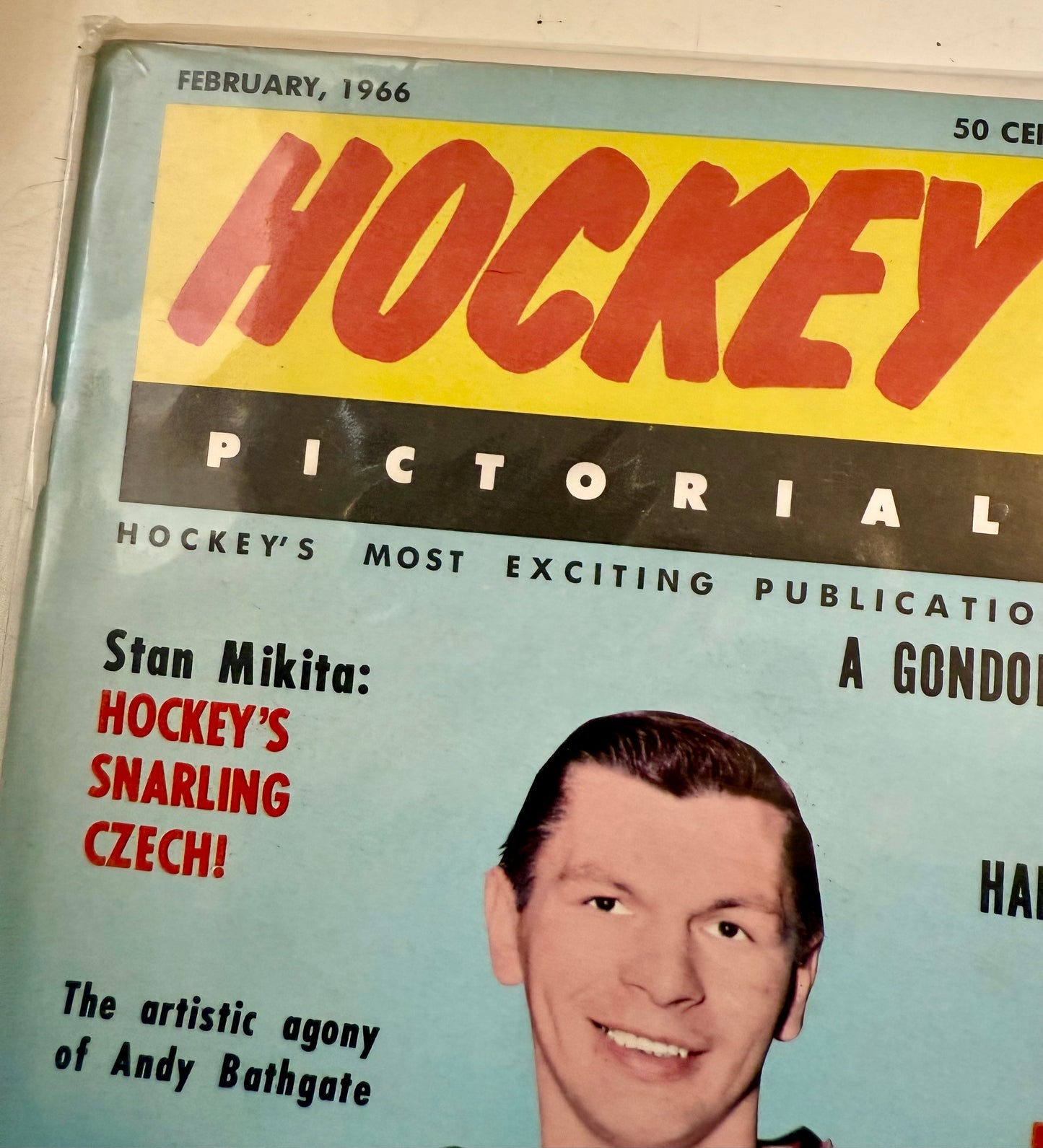 Hockey pictorial vintage magazine 1966