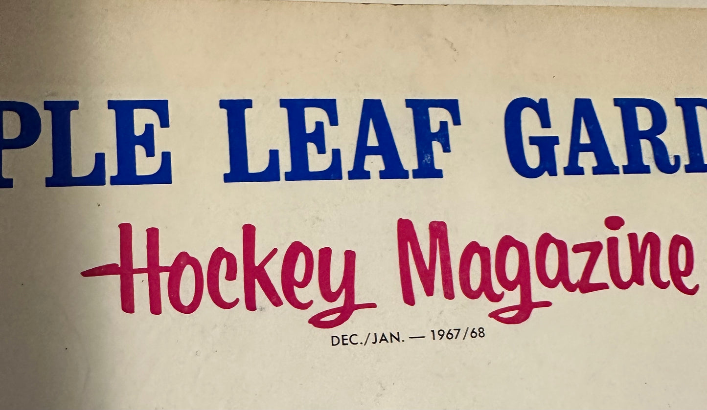 Maple Leafs Gardens Program December 27, 1967-68