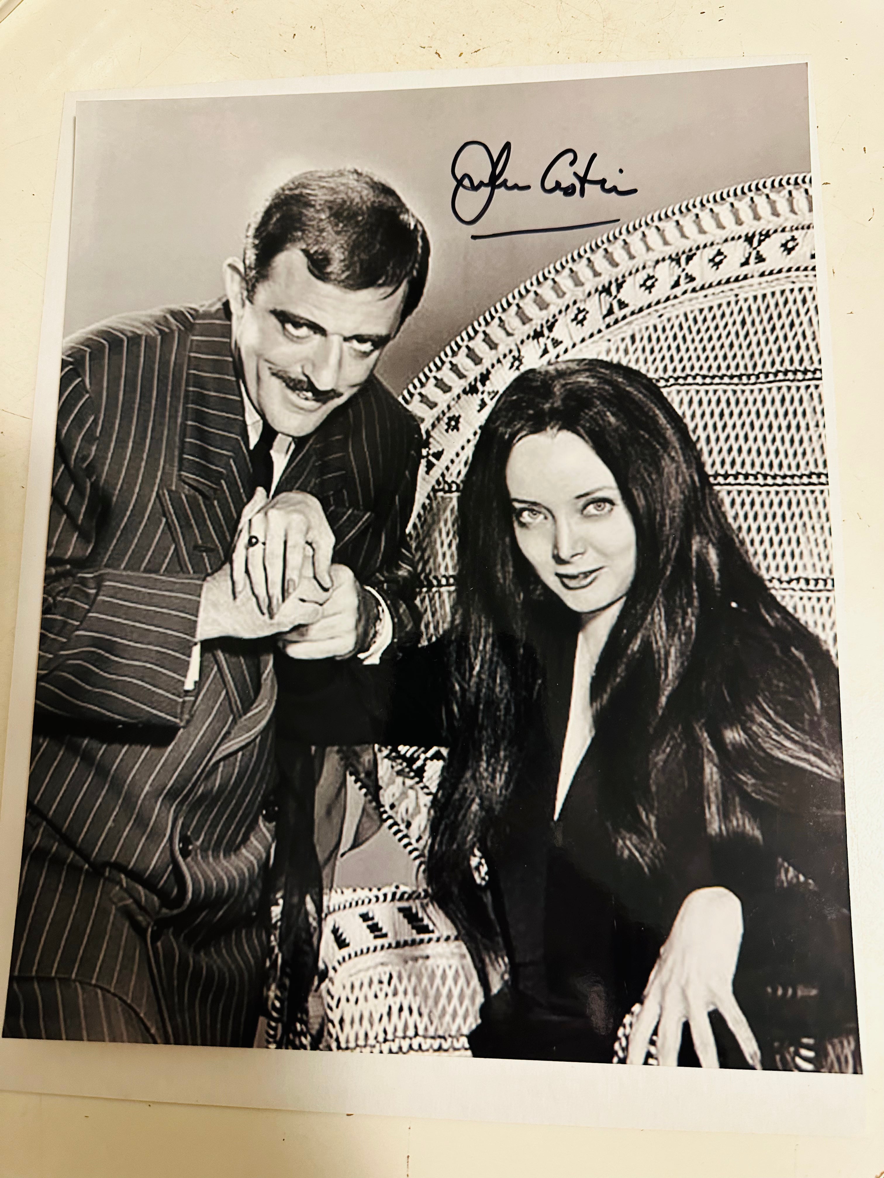 Addams Family rare John Astin autographed 8x10 photo certified by Fanexpo