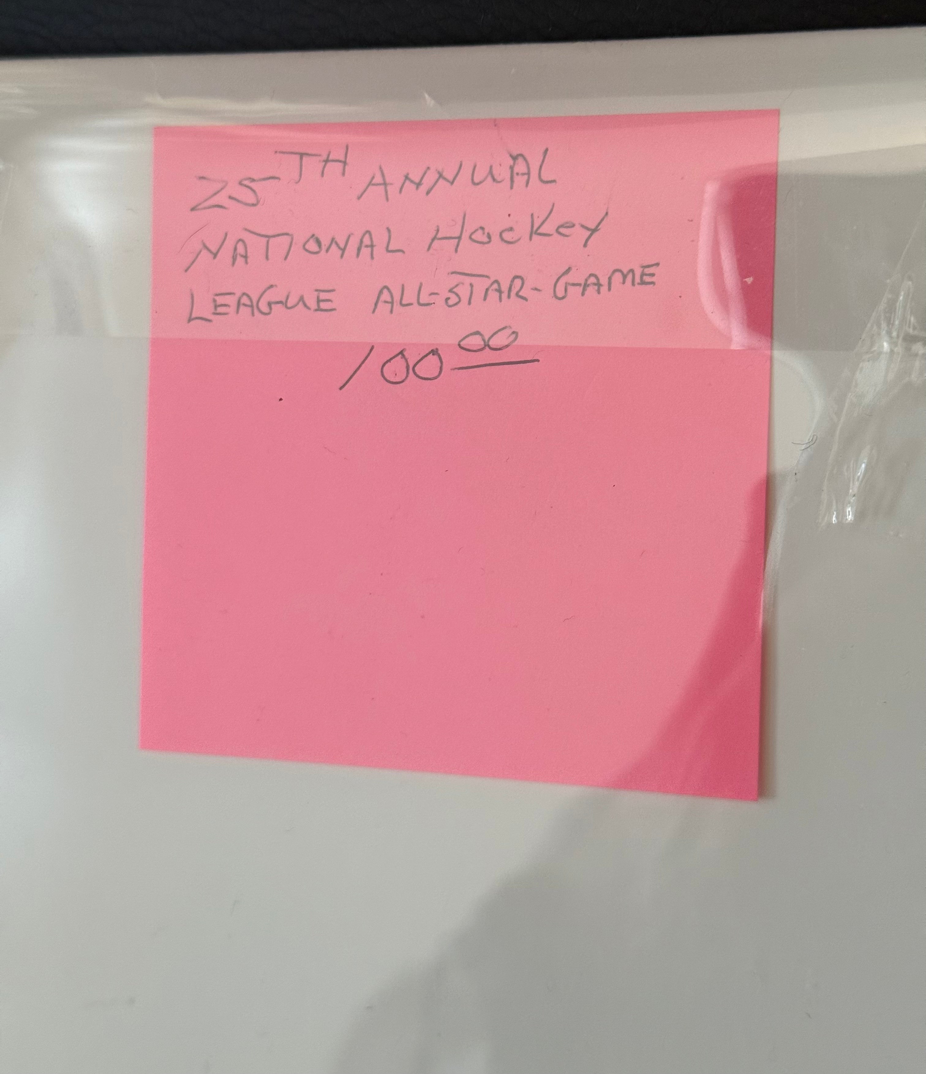 NHL hockey rare high grade condition All-Star hockey game program 1972