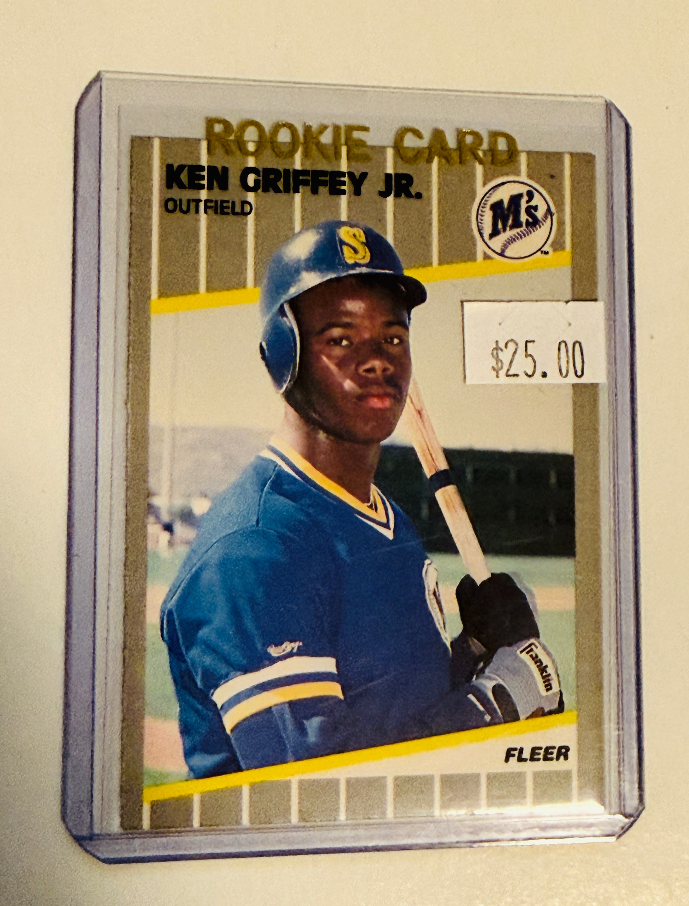 Ken Griffey Jr Fleer high grade condition rookie baseball card 1989