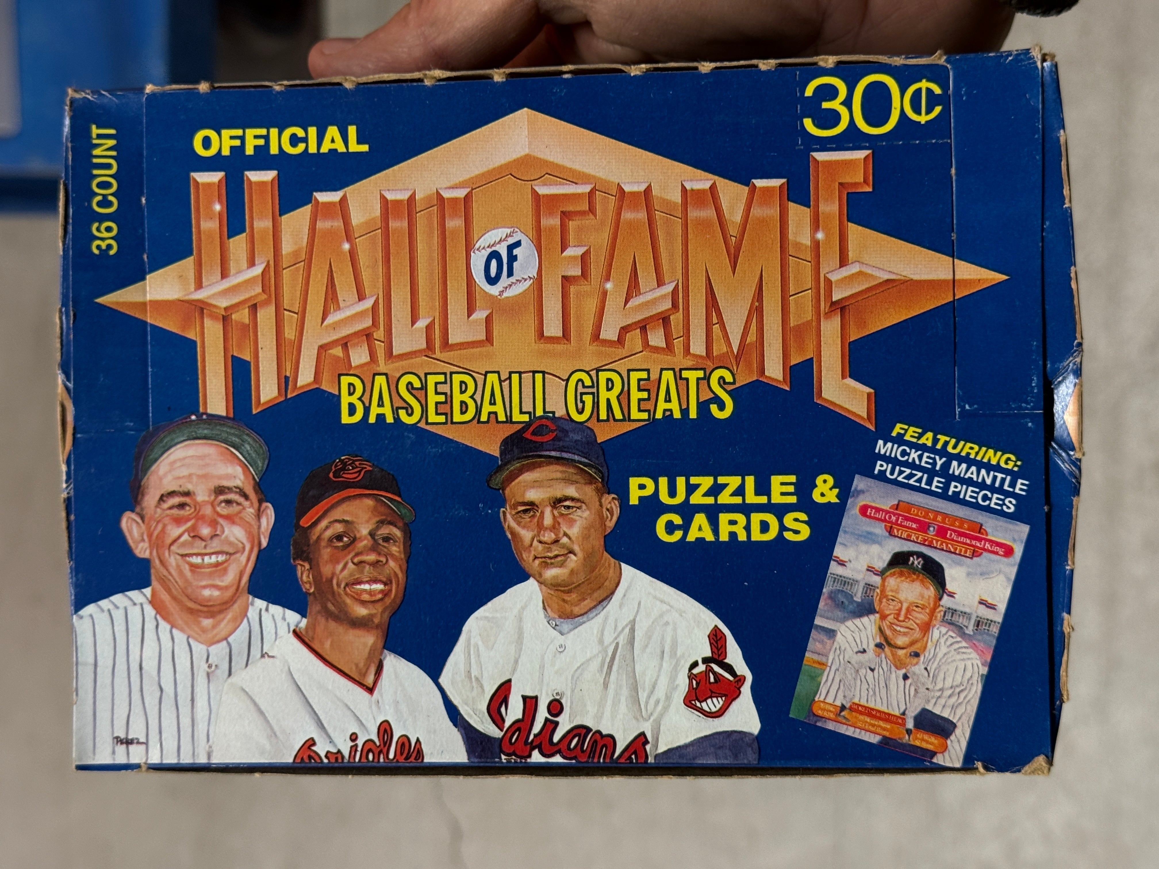 1983 Donruss baseball Hall of Fame baseball greats 36 packs Cards box
