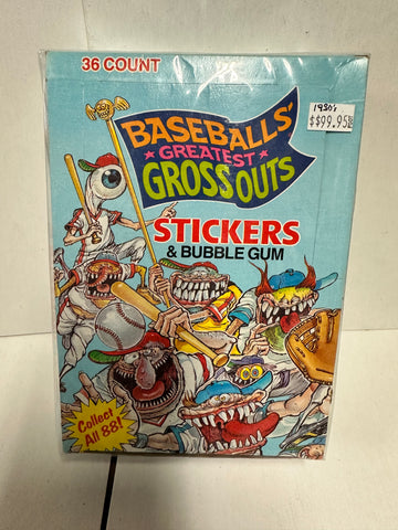 1988 Baseball Greatest Grossouts 36 packs box