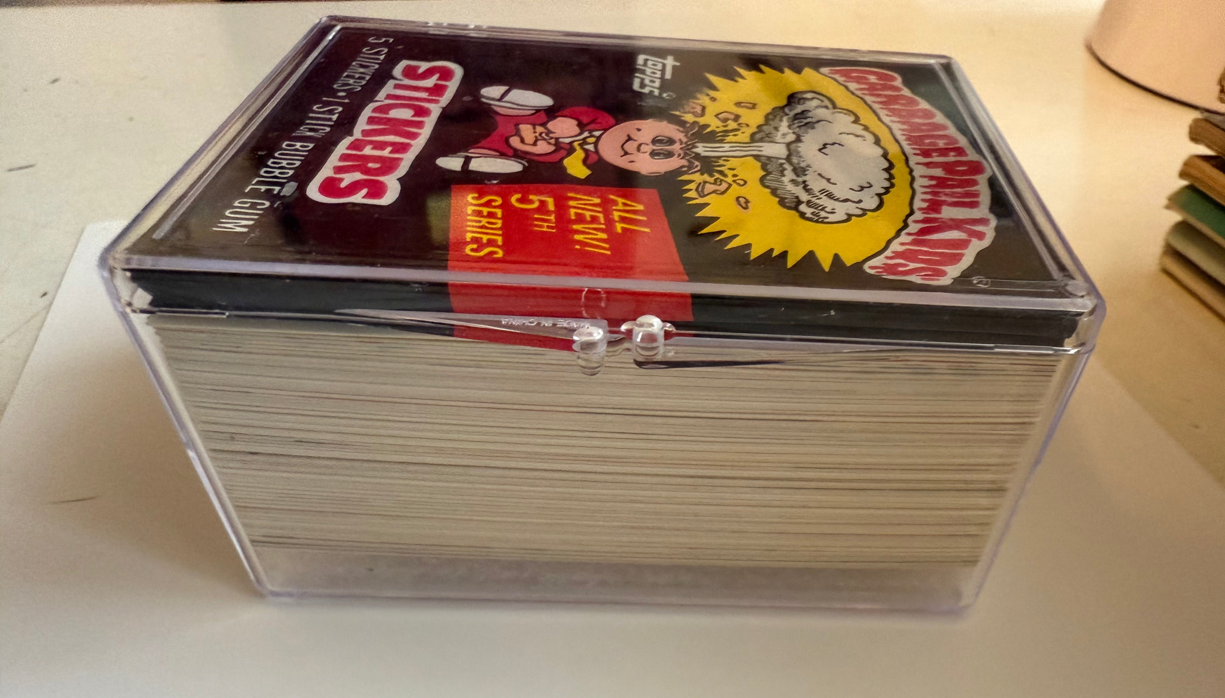 Garbage pail kids mint condition stickers set with wrapper series 5, 1985