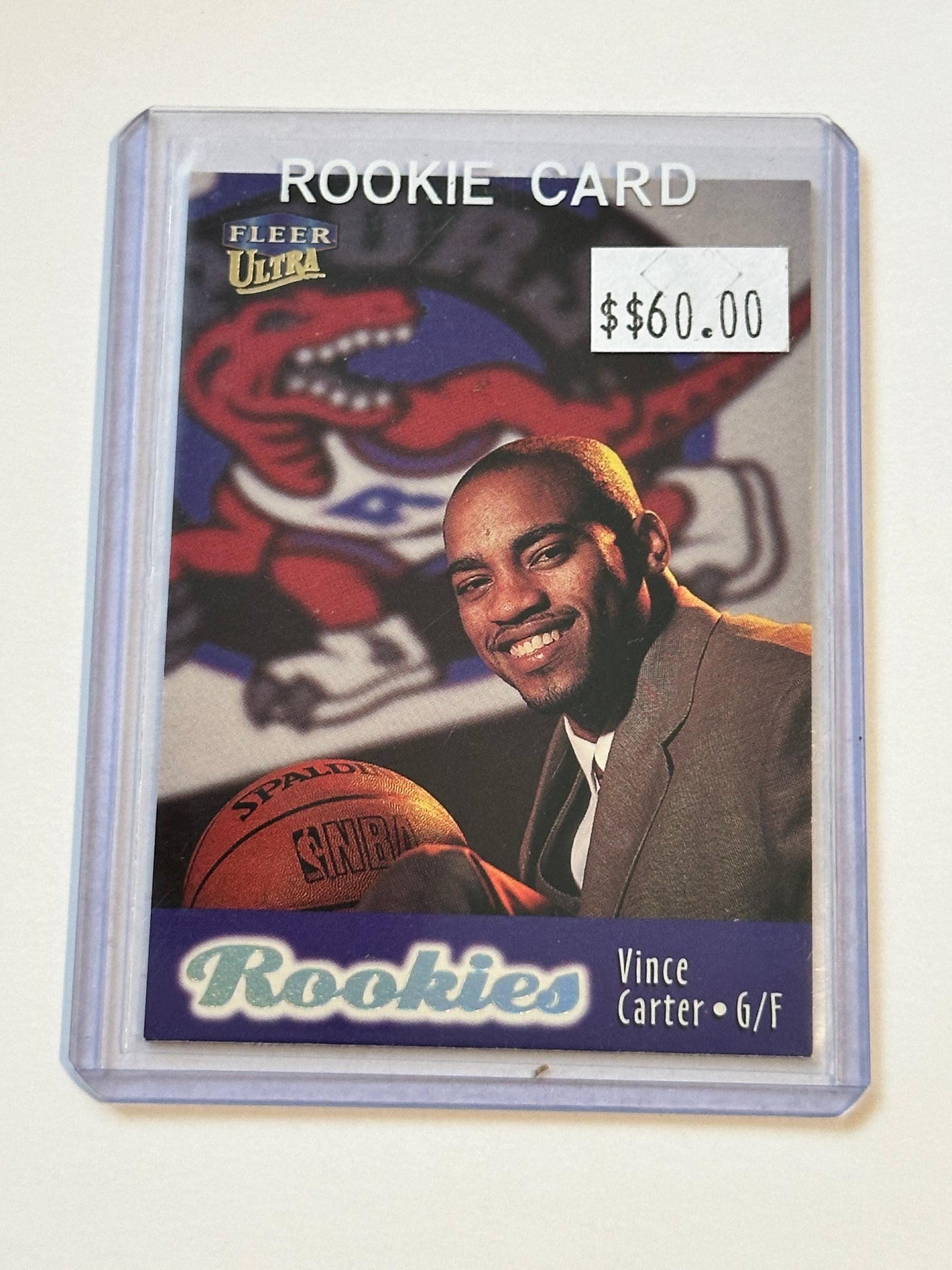 Vince Carter, Raptors, basketball legend fleer Ultra rookie card 1998