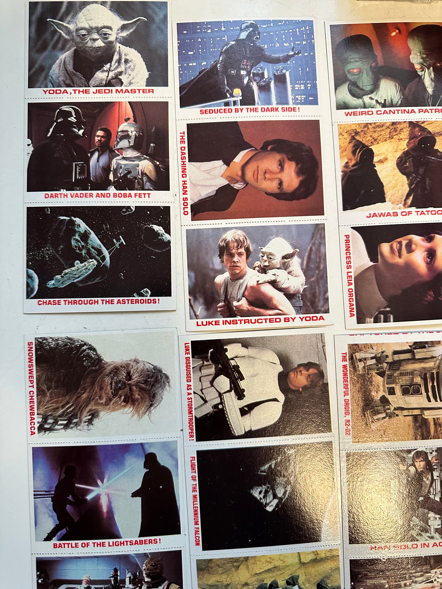 Empire Strikes Back rare Burger King 12 panels 36 cards set 1980