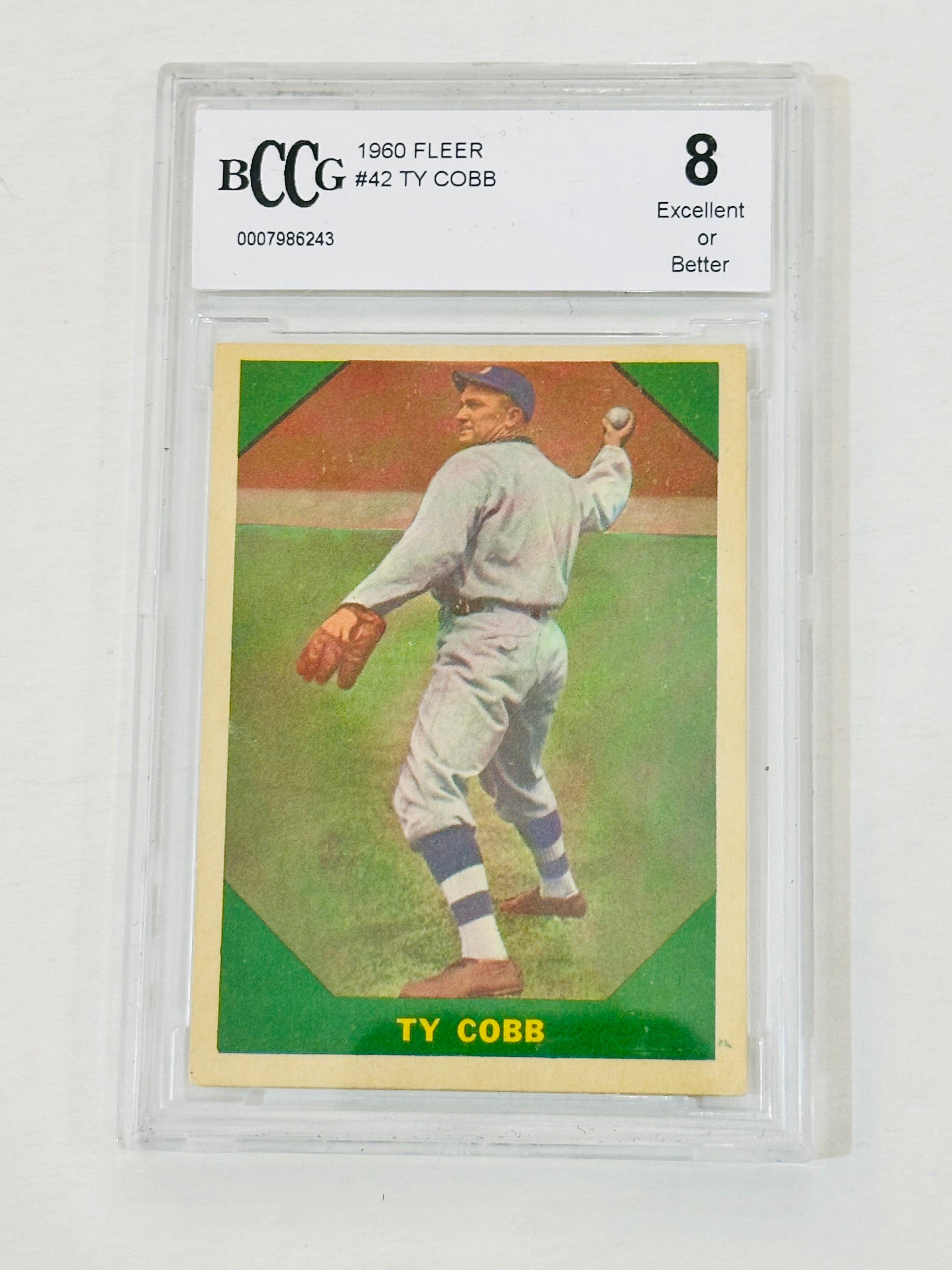 Ty Cobb baseball legend rare Fleer high grade baseball card 1960