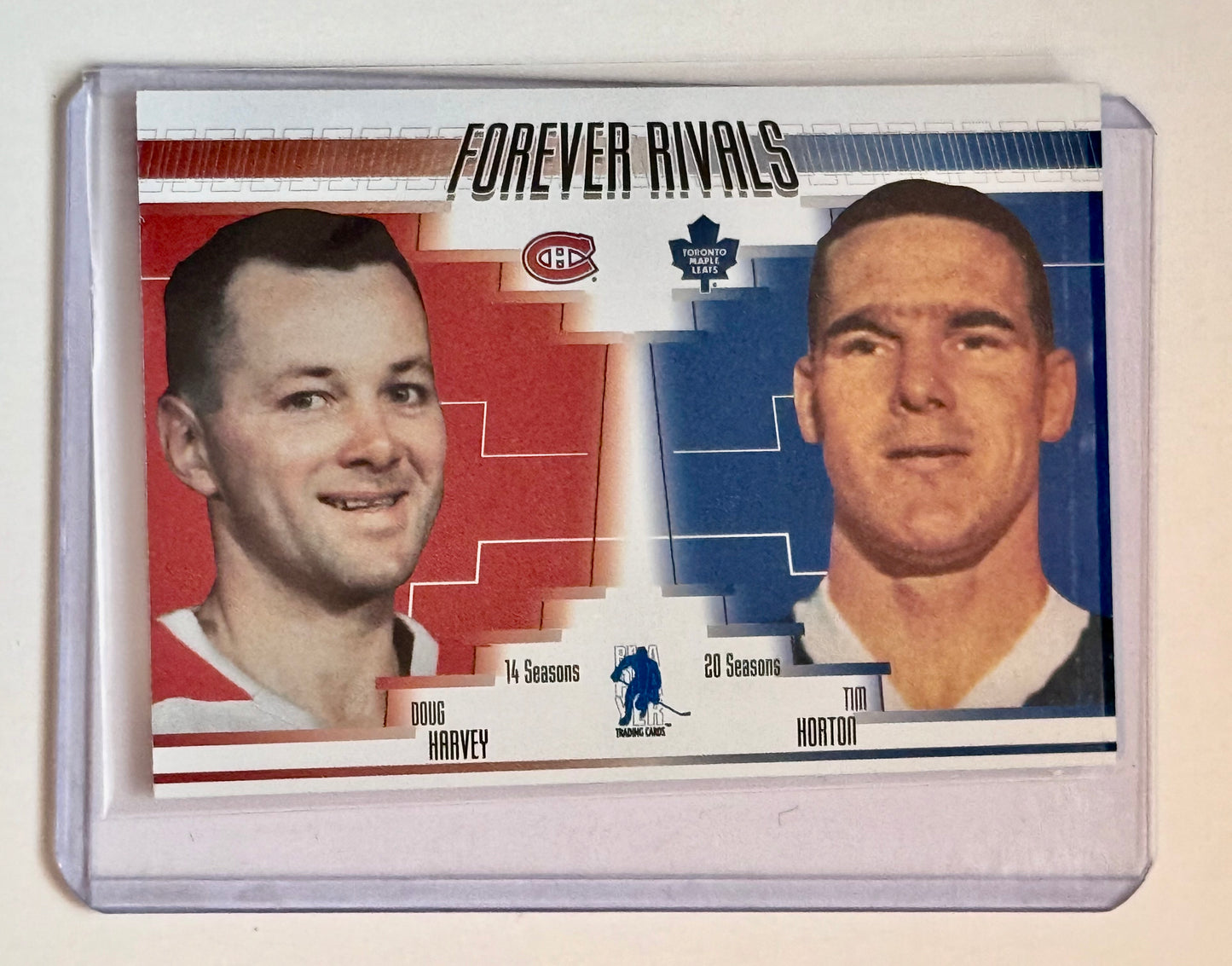 Tim Horton forever rivals hockey insert card 84/100