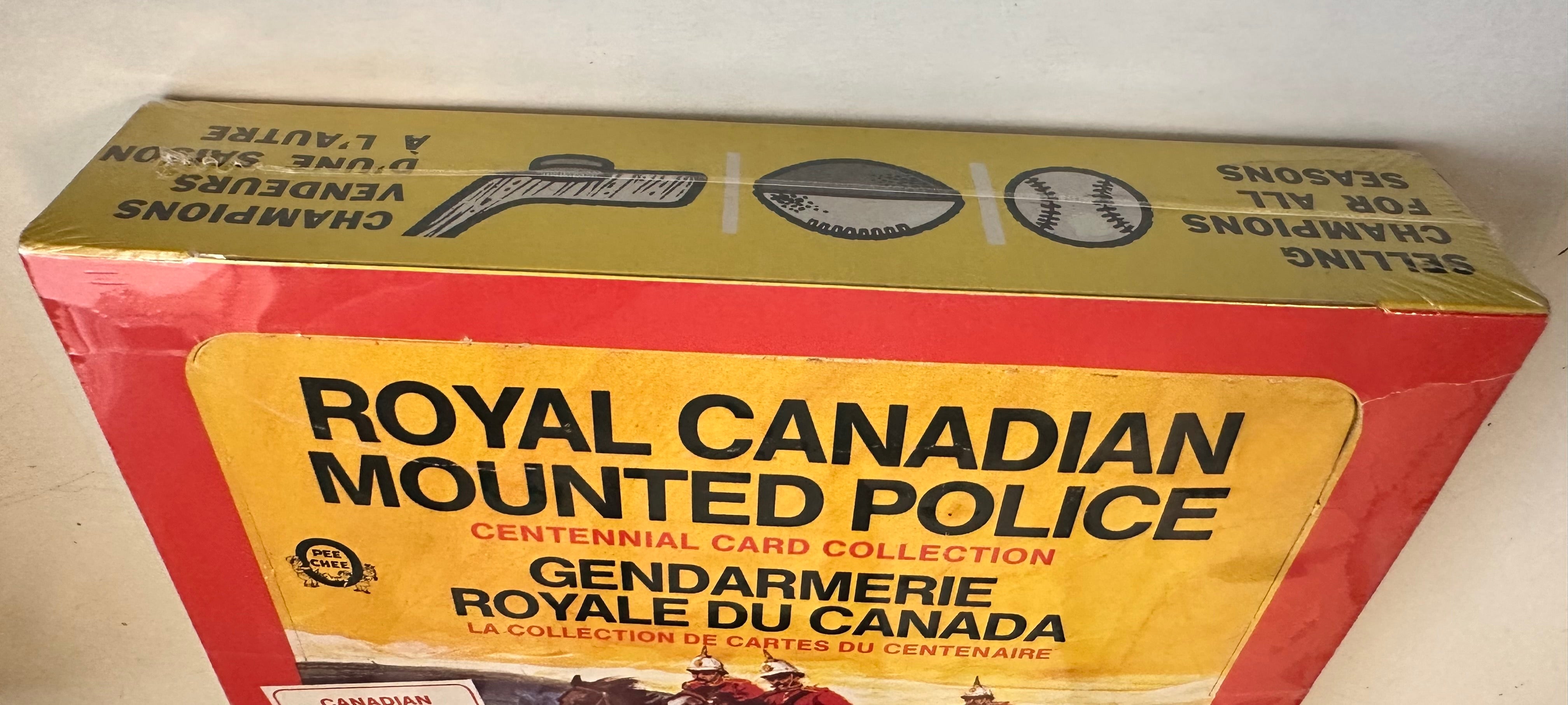 Royal Canadian Mounted Police rare empty Opc display box 1974