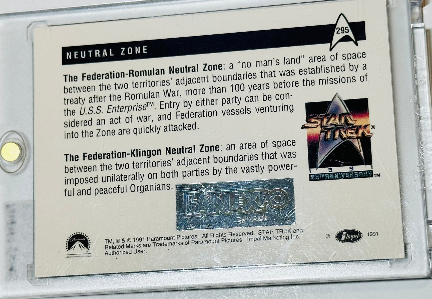 Star Trek Leonard Nimoy rare autograph card certified by Fanexpo