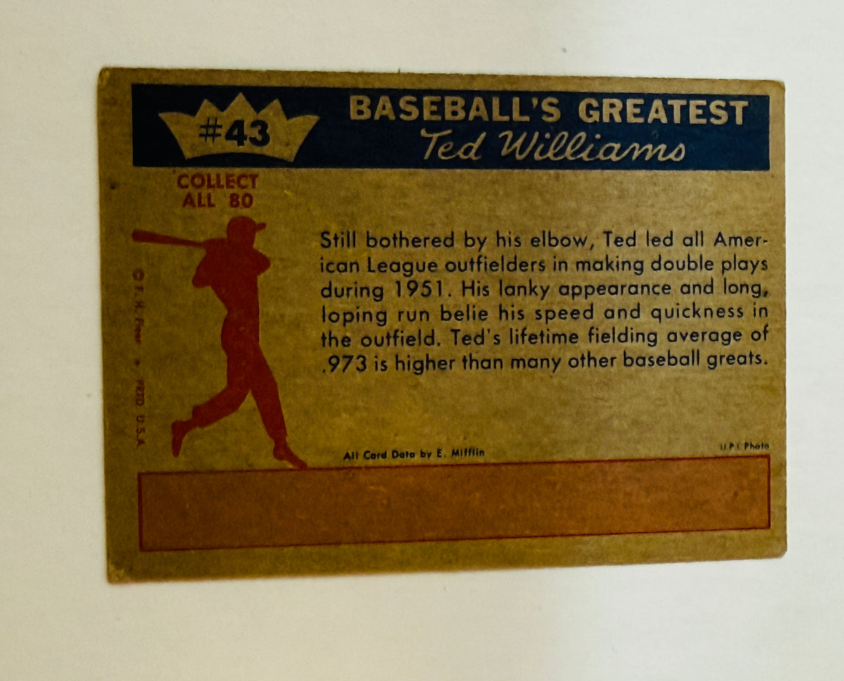 Ted Williams #43 original vintage baseball card from 1959