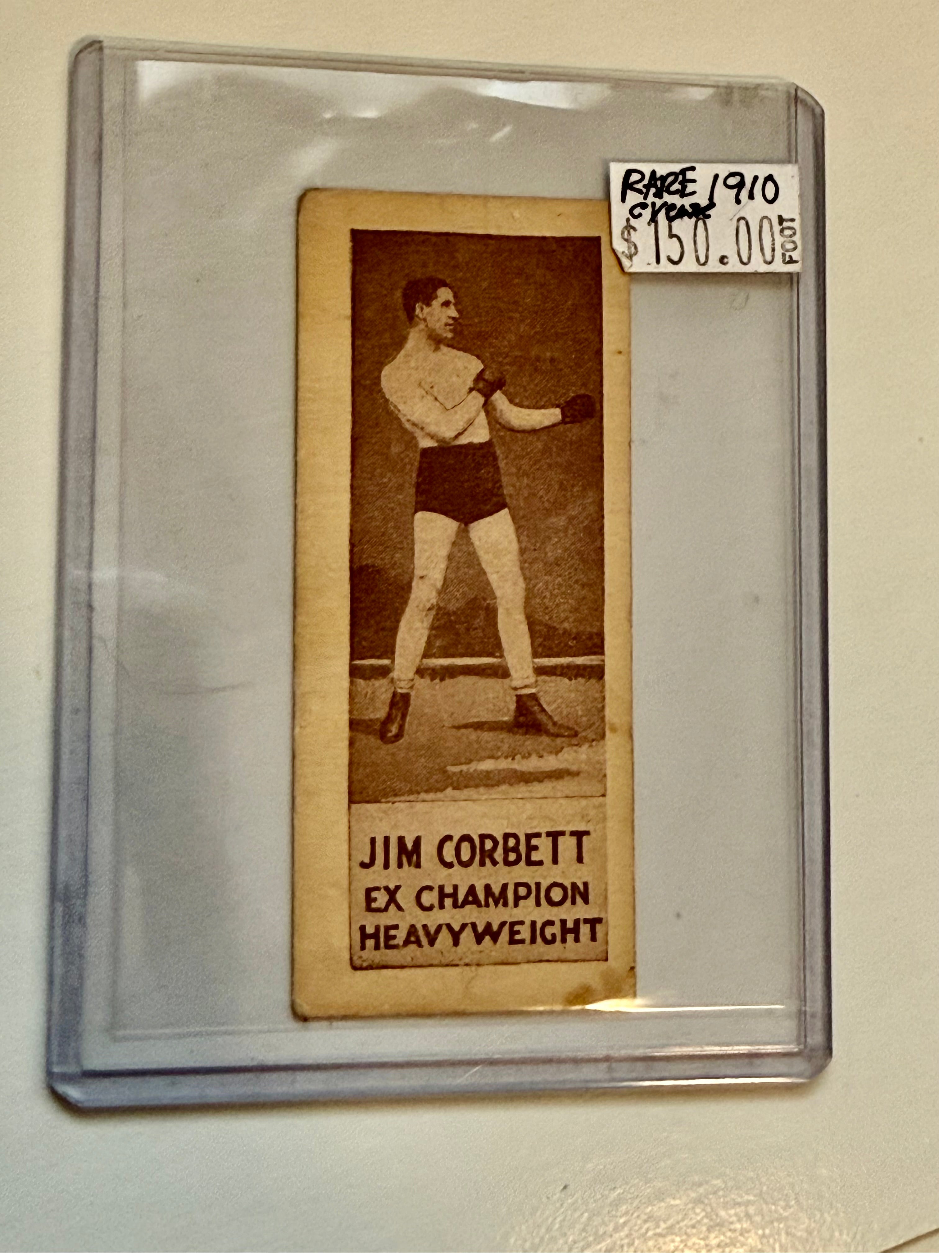 Jim Corbett tabacco boxing rare card early 1910