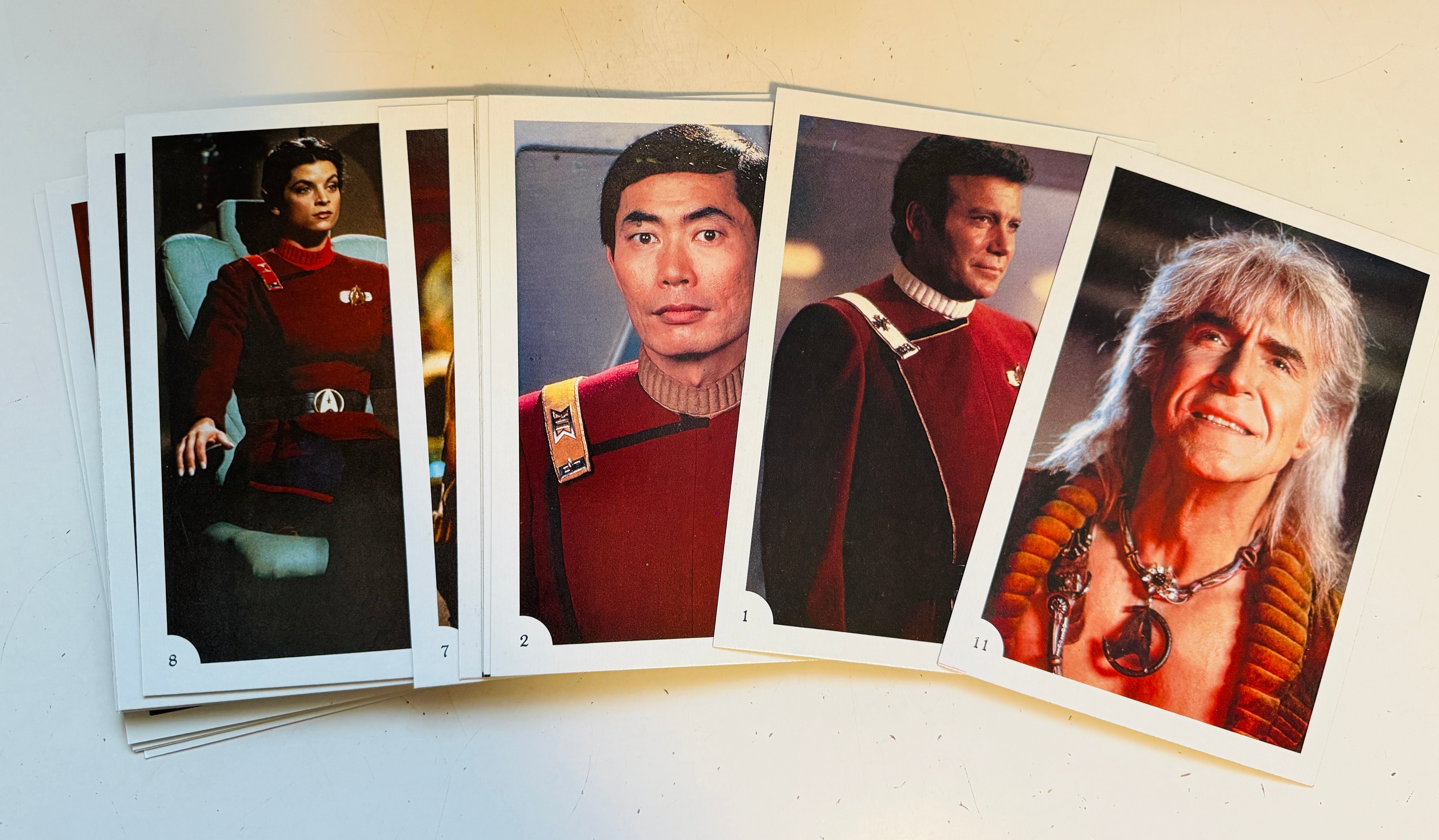 Star Trek Wraith of Khan 5x7 vintage cards set 1982