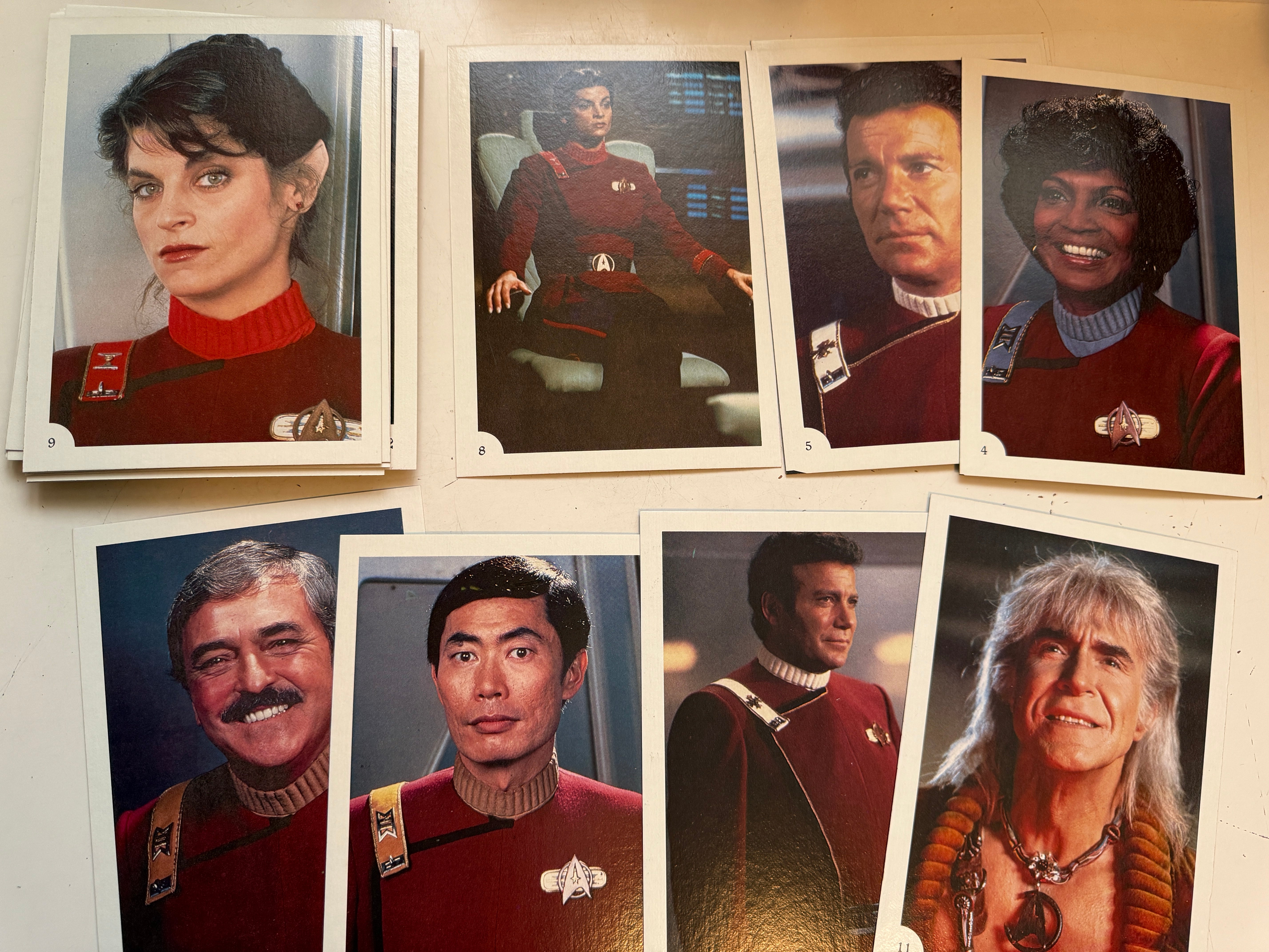 Star Trek Wraith of Khan 5x7 vintage cards set 1982