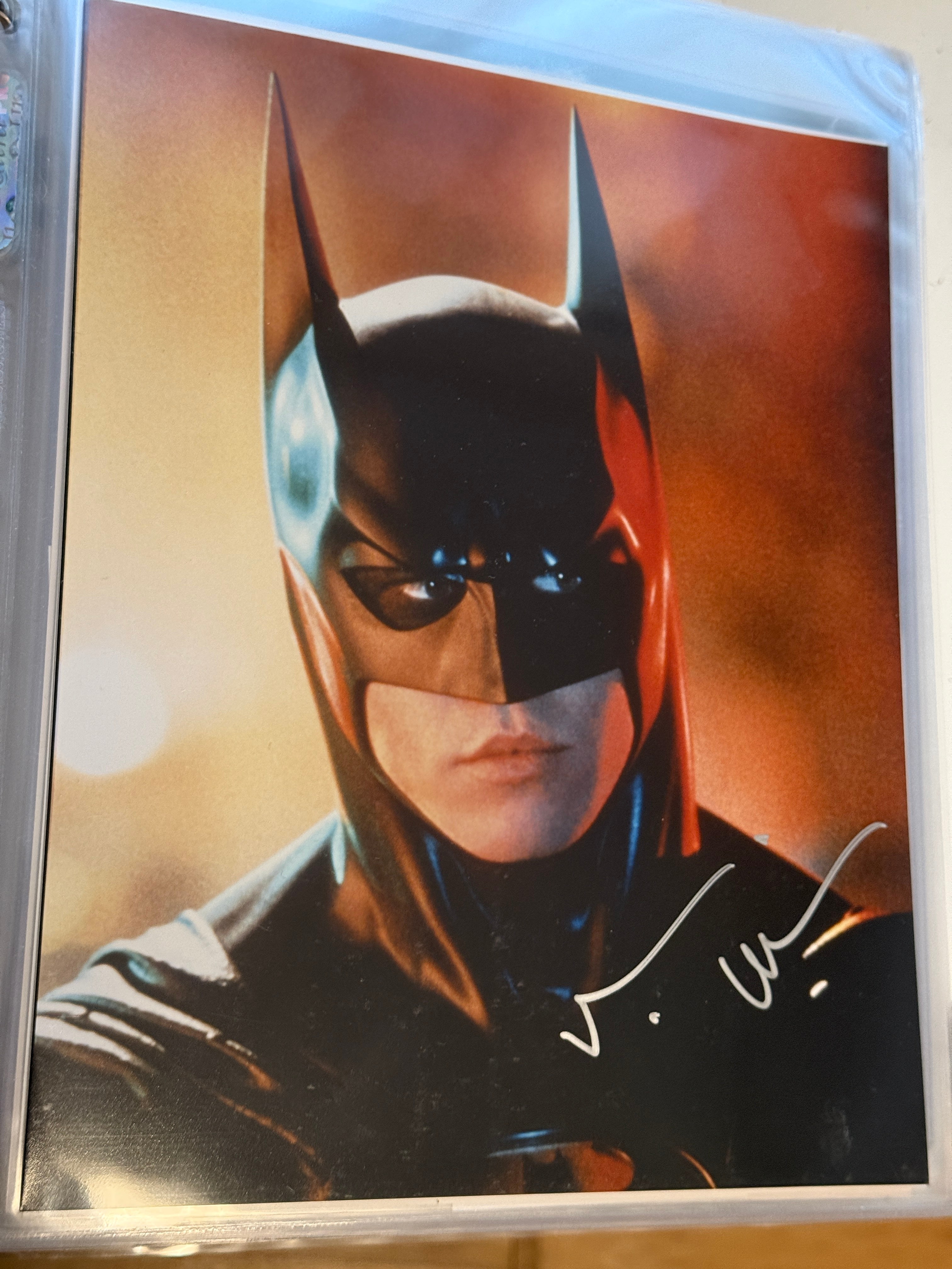 Batman actor Val Kilmer rare autographed 8 x 10 photo by JSA
