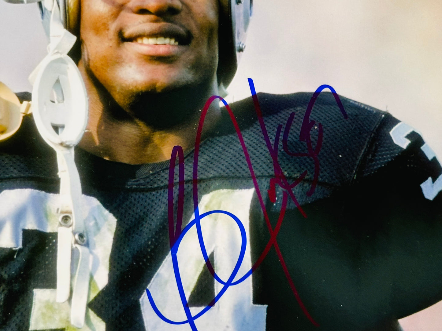 Bo Jackson rare autograph 8x10 football photo signed and sold with COA