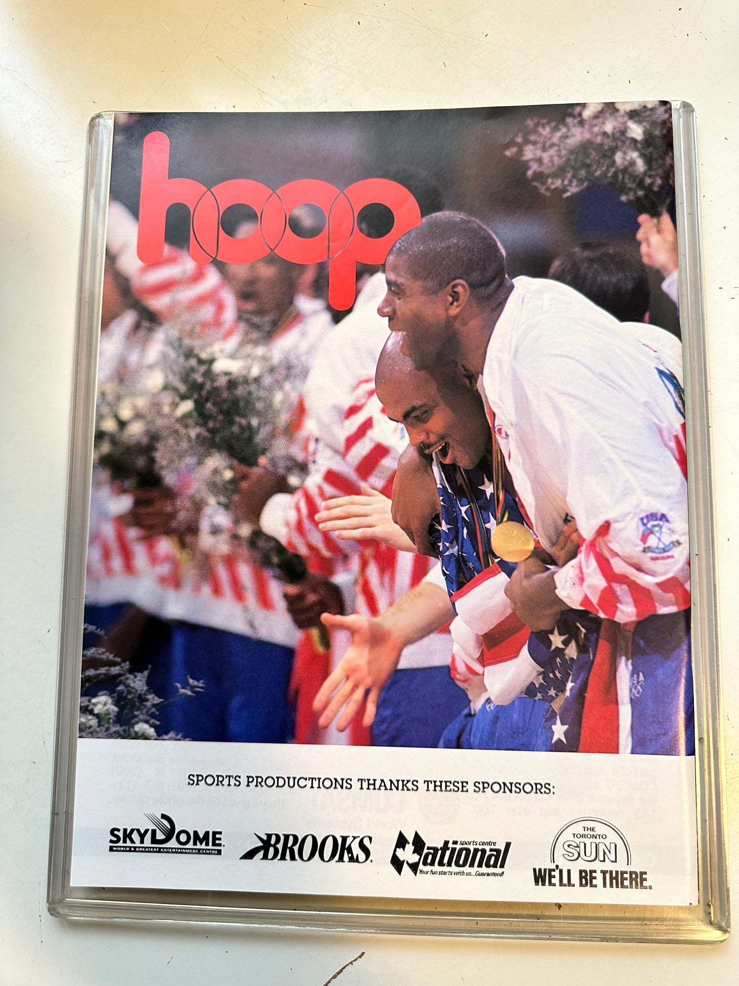 1992 Hoops basketball program Jordan cover Bulls Vs Kings NM condition