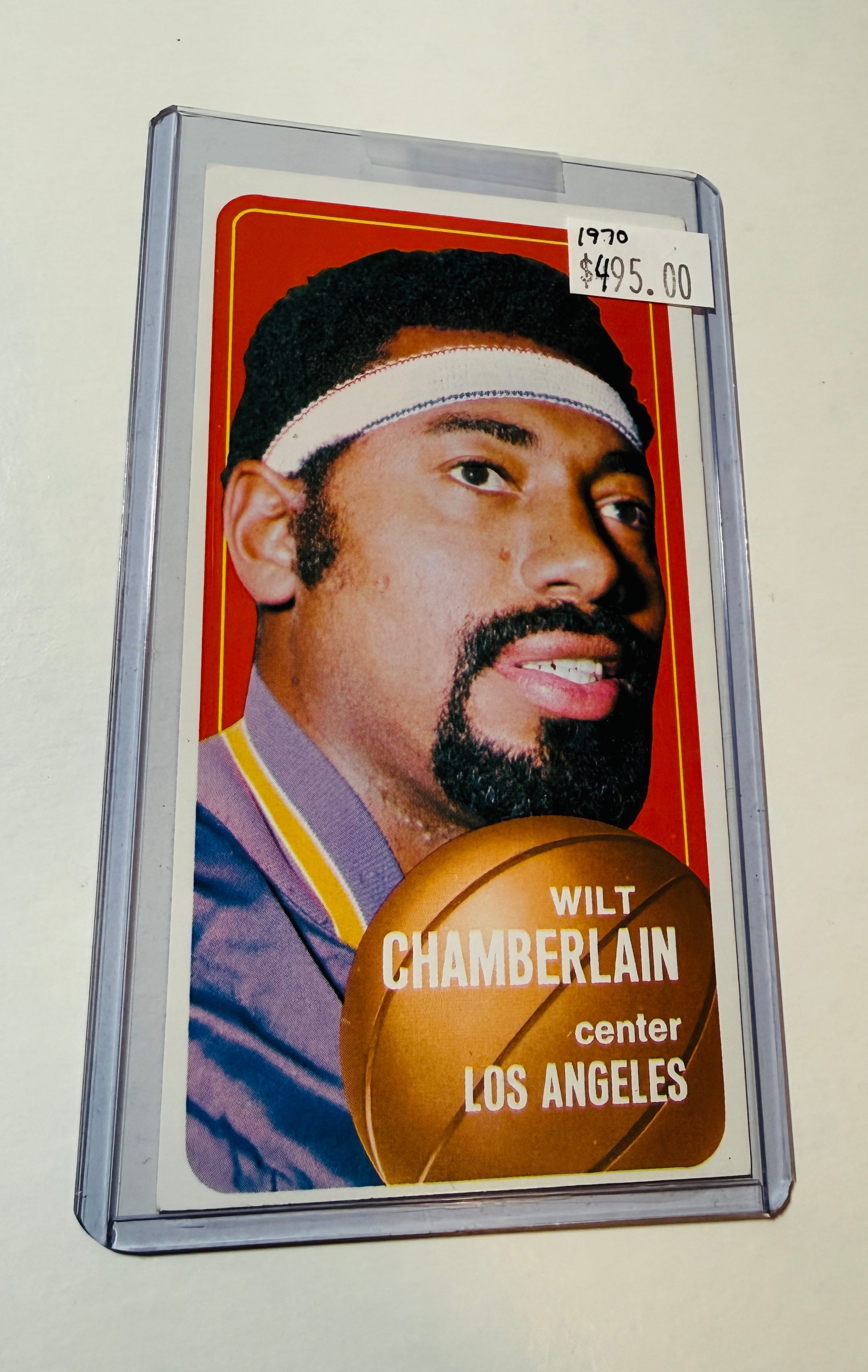Will Chamberlain, NBA legend rare basketball card 1970