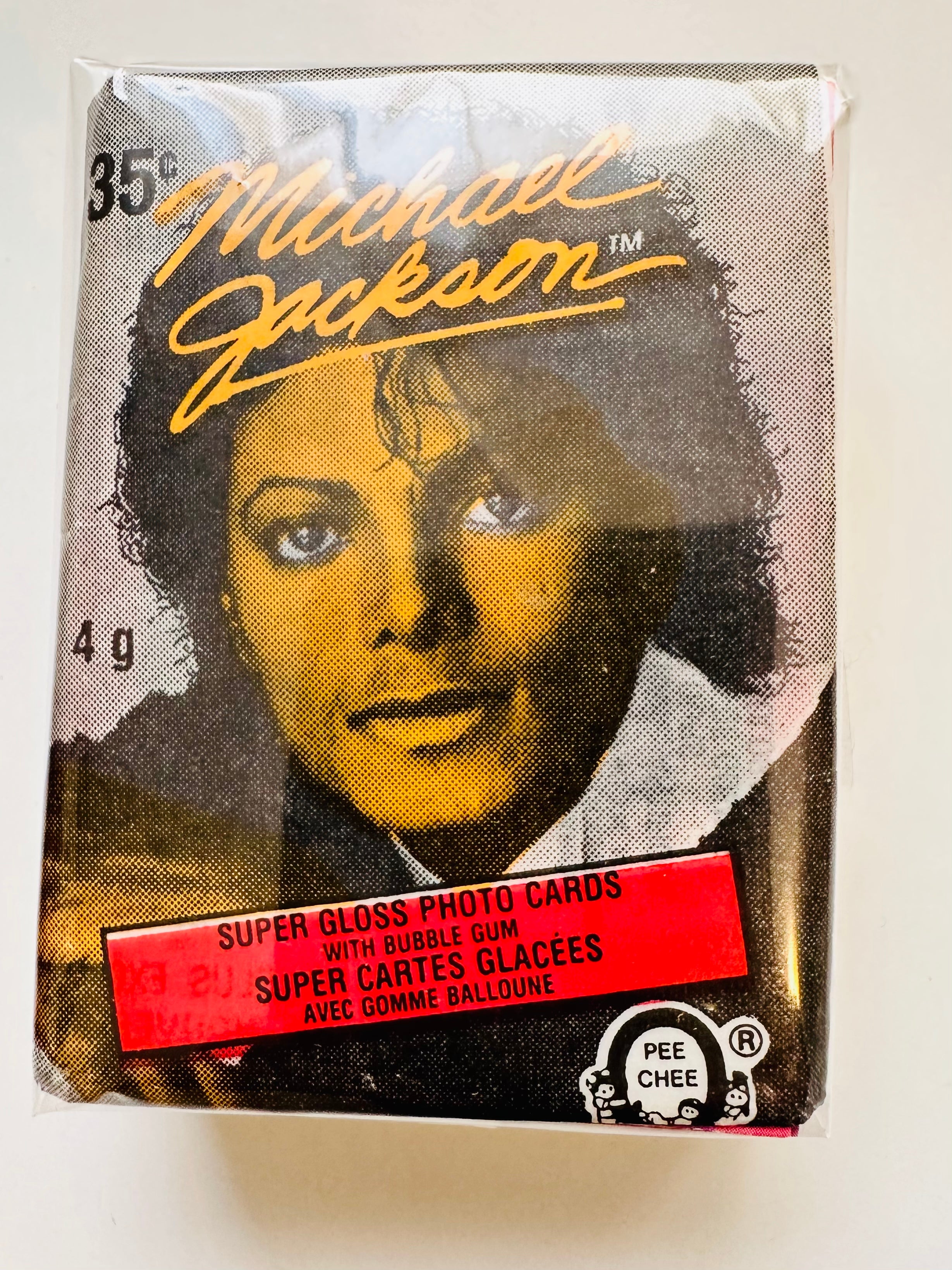 Michael Jackson Opc Canadian version rare cards set with wrapper 1984