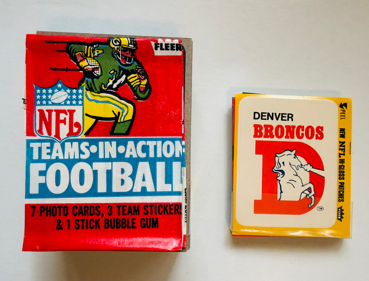 1980 Team Action NFL football cards set  and glossy logos set