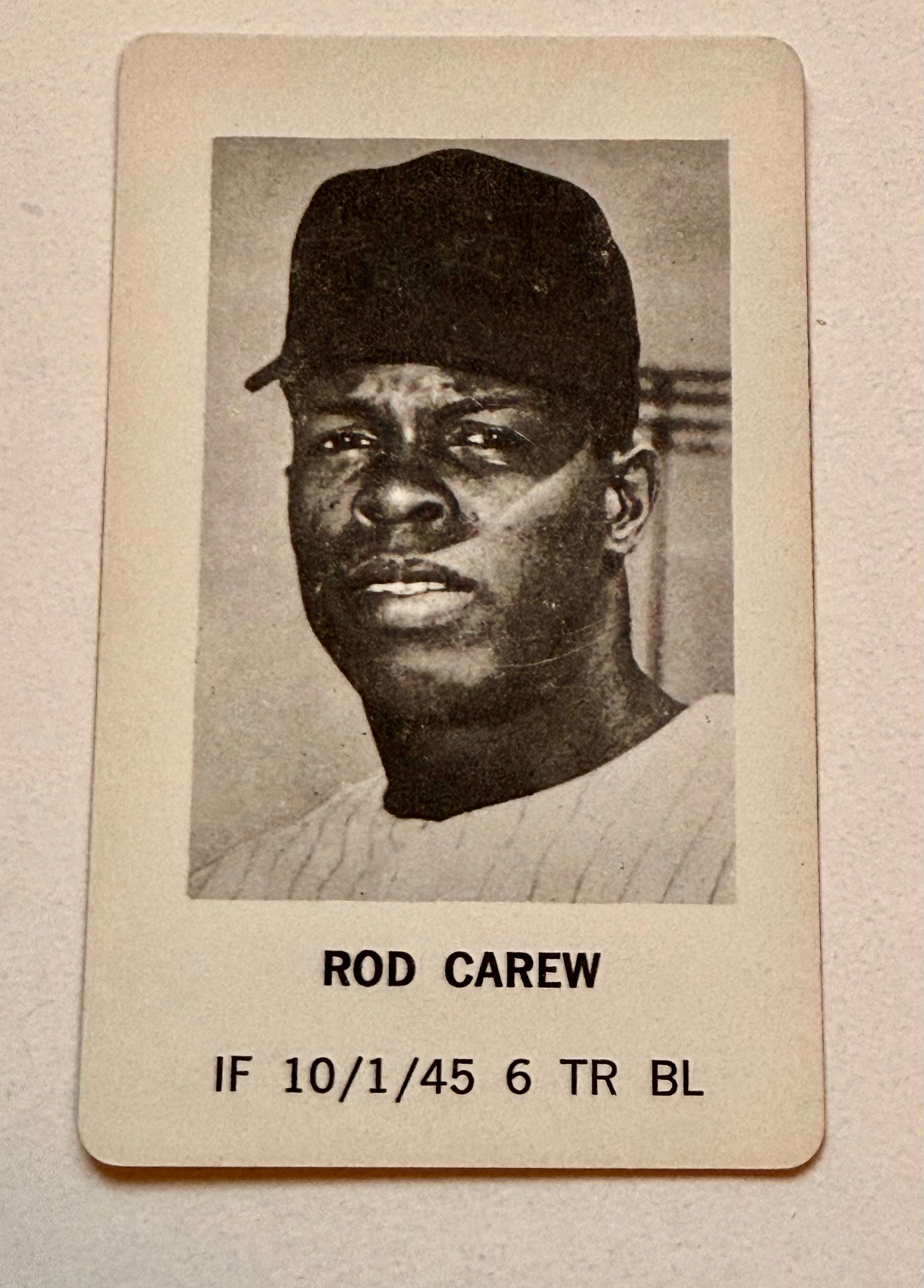 Rod Carew rare Milton Bradley game baseball card 1970