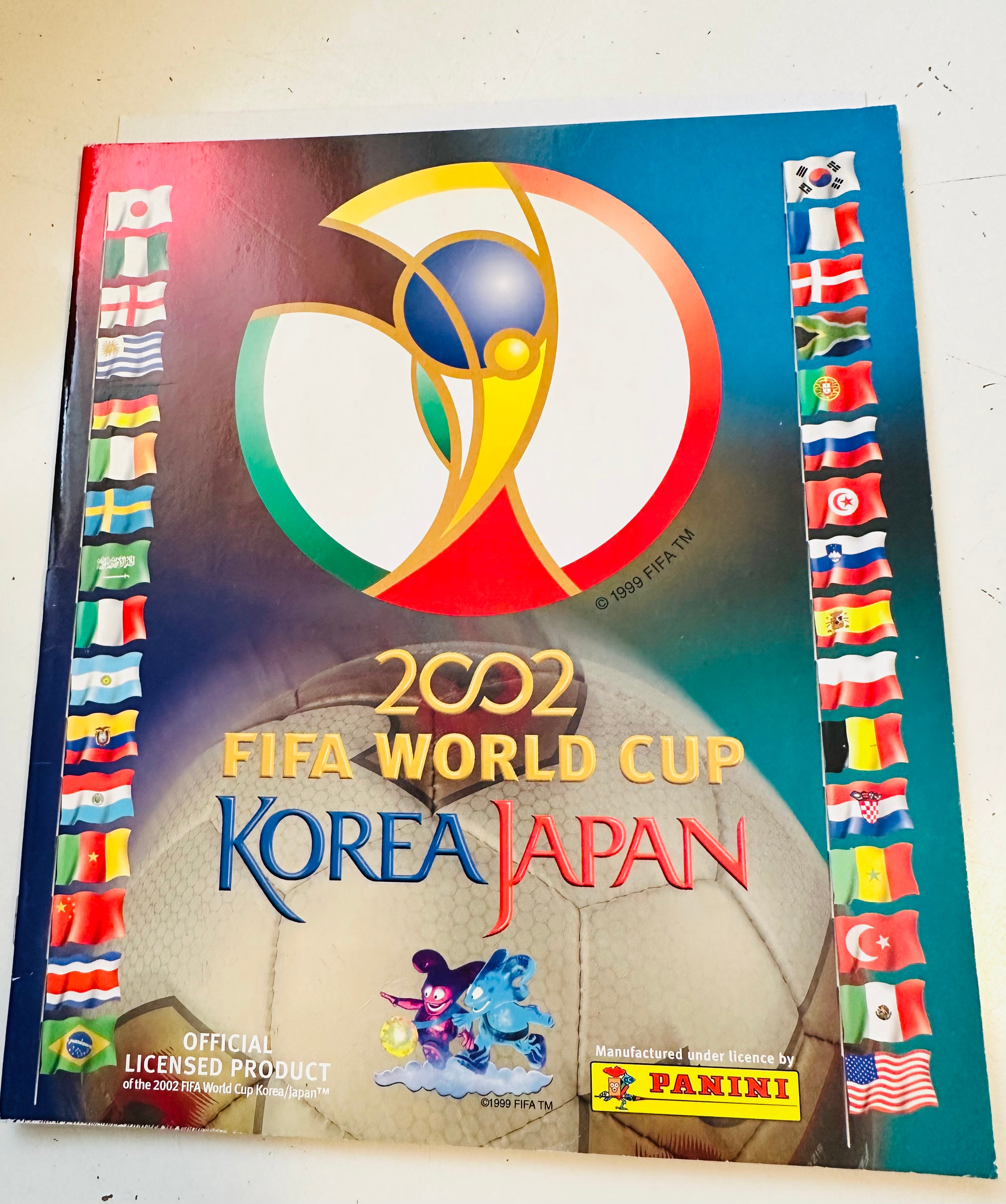 2002 Panini World Cup soccer album (no stickers)