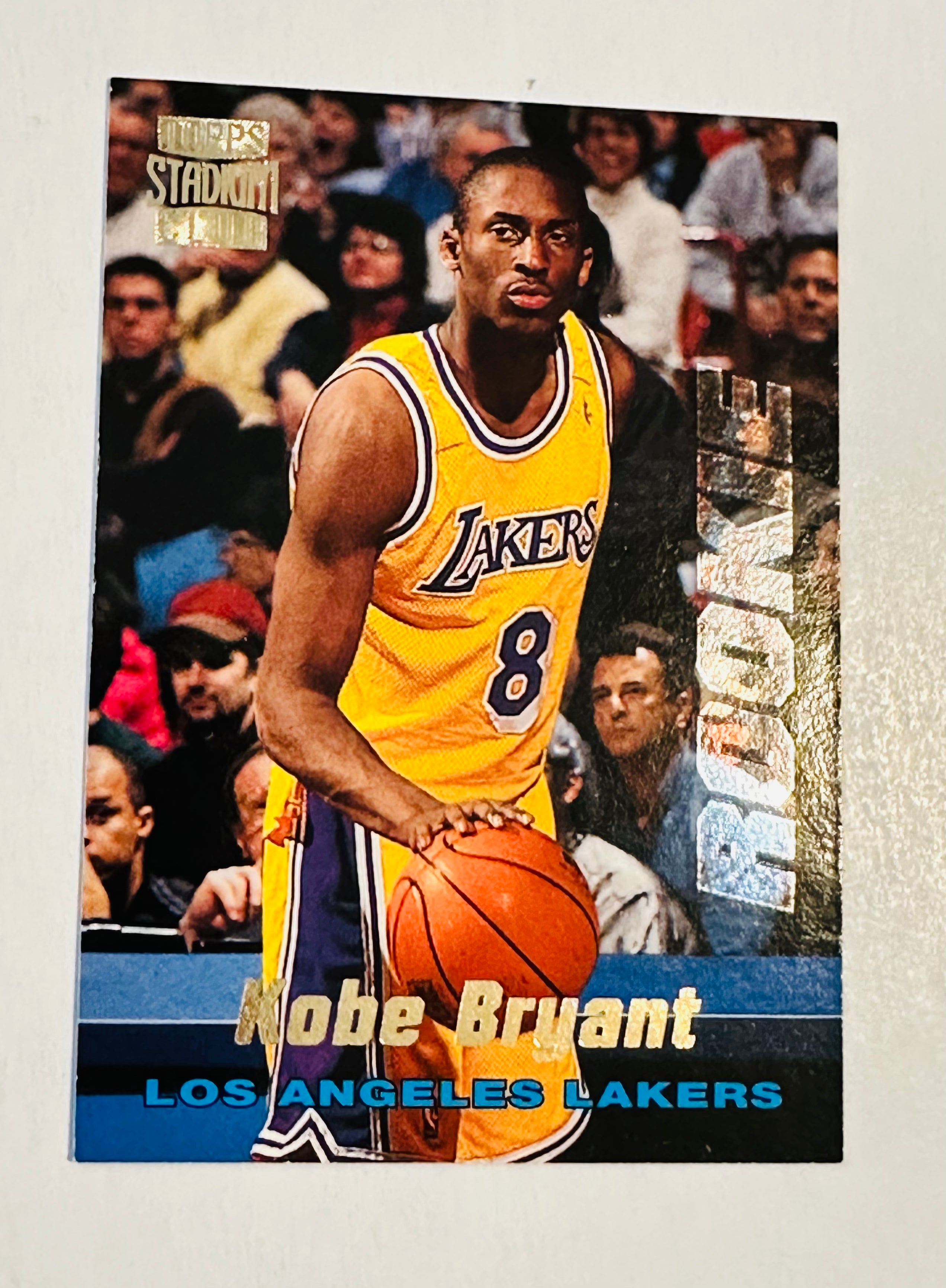 Kobe Bryant NBA legend top stadium club high-grade condition rookie card, 1996