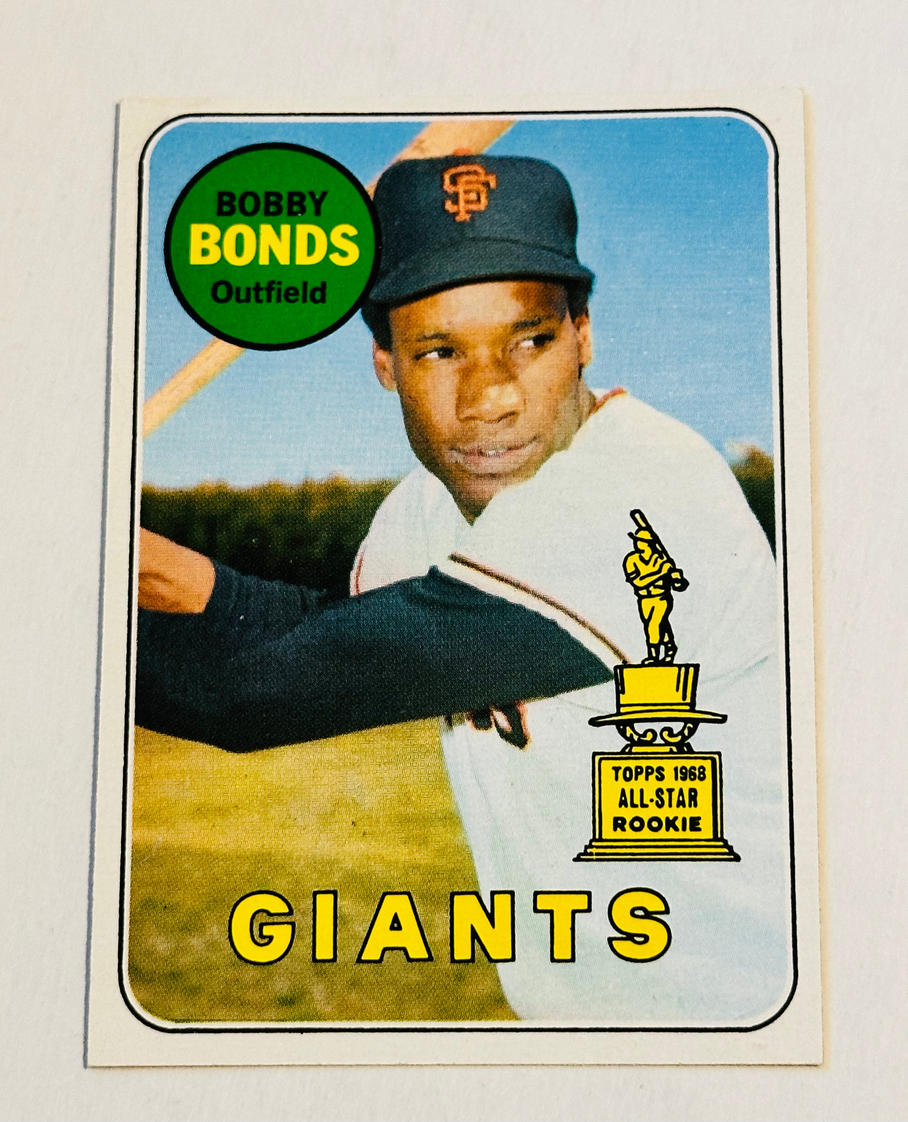 Bobby Bonds high grade condition Topps baseball rookie card 1969