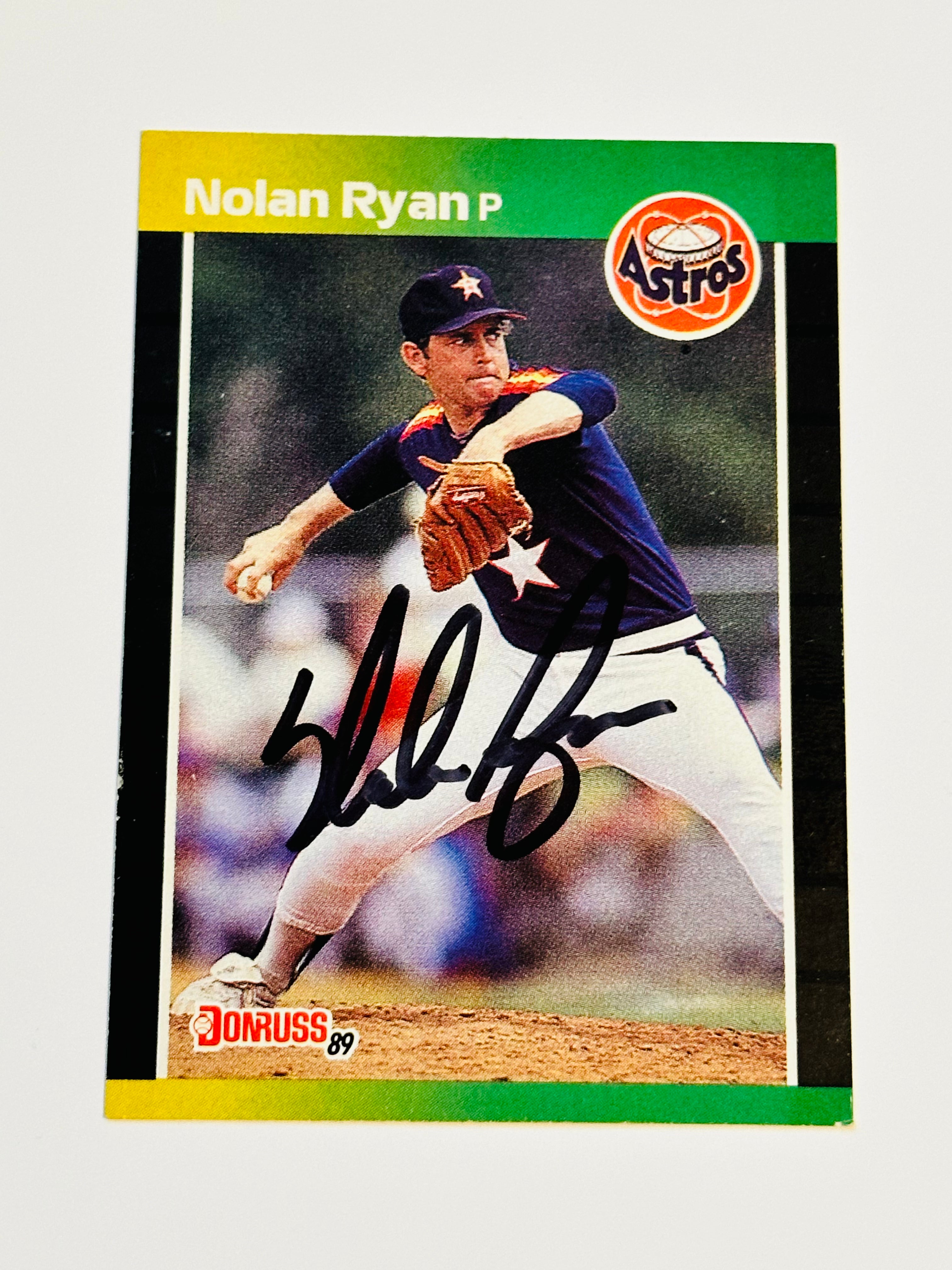 Nolan Ryan rare autograph baseball card with COA