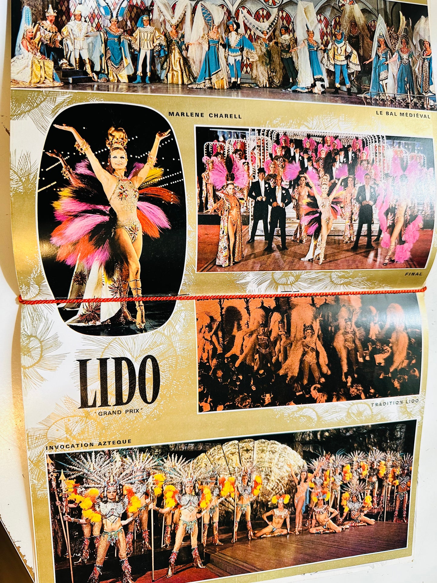 Lido Paris show program with tassle 1970