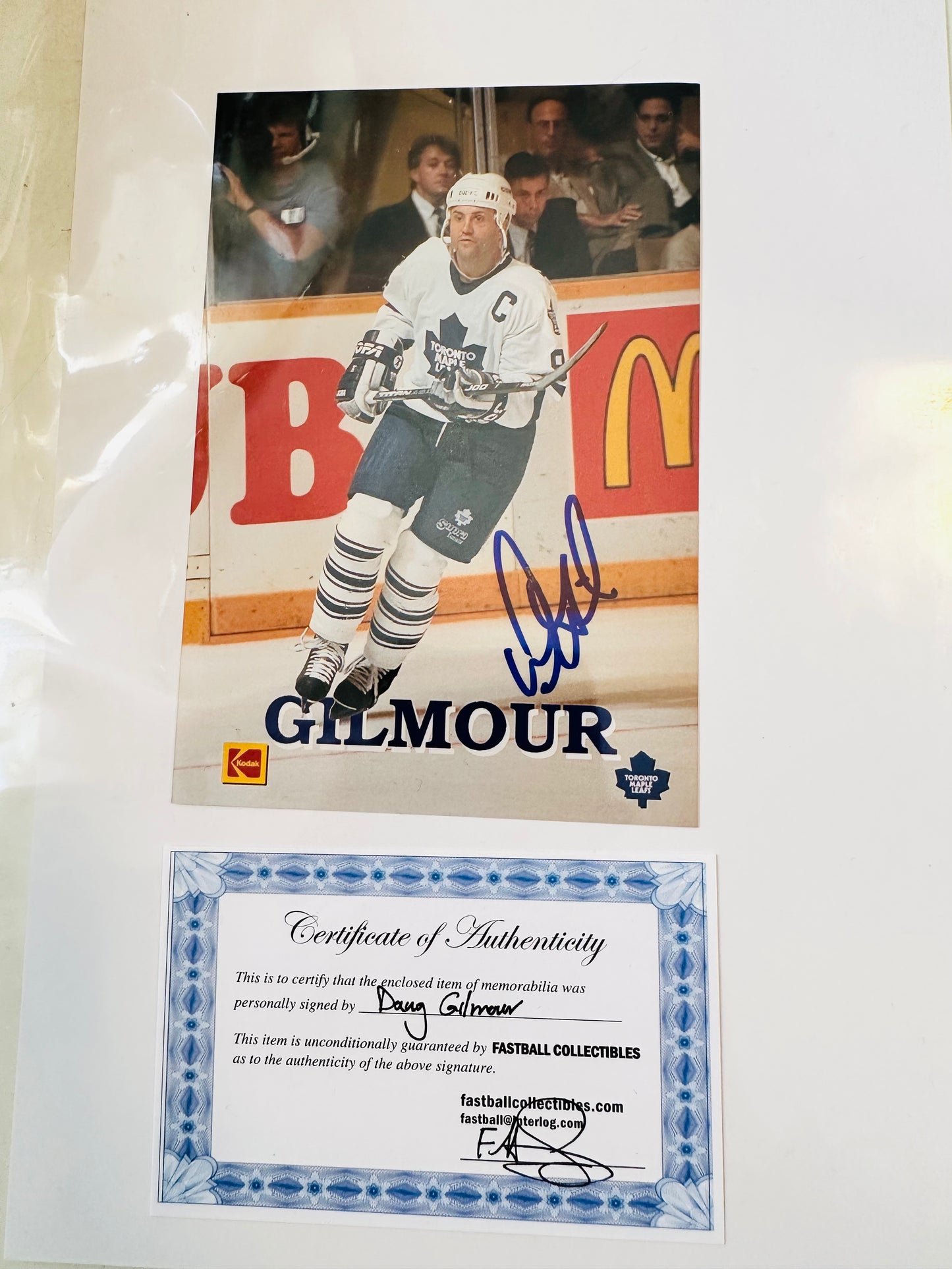 Doug Gilmour signed photo with COA