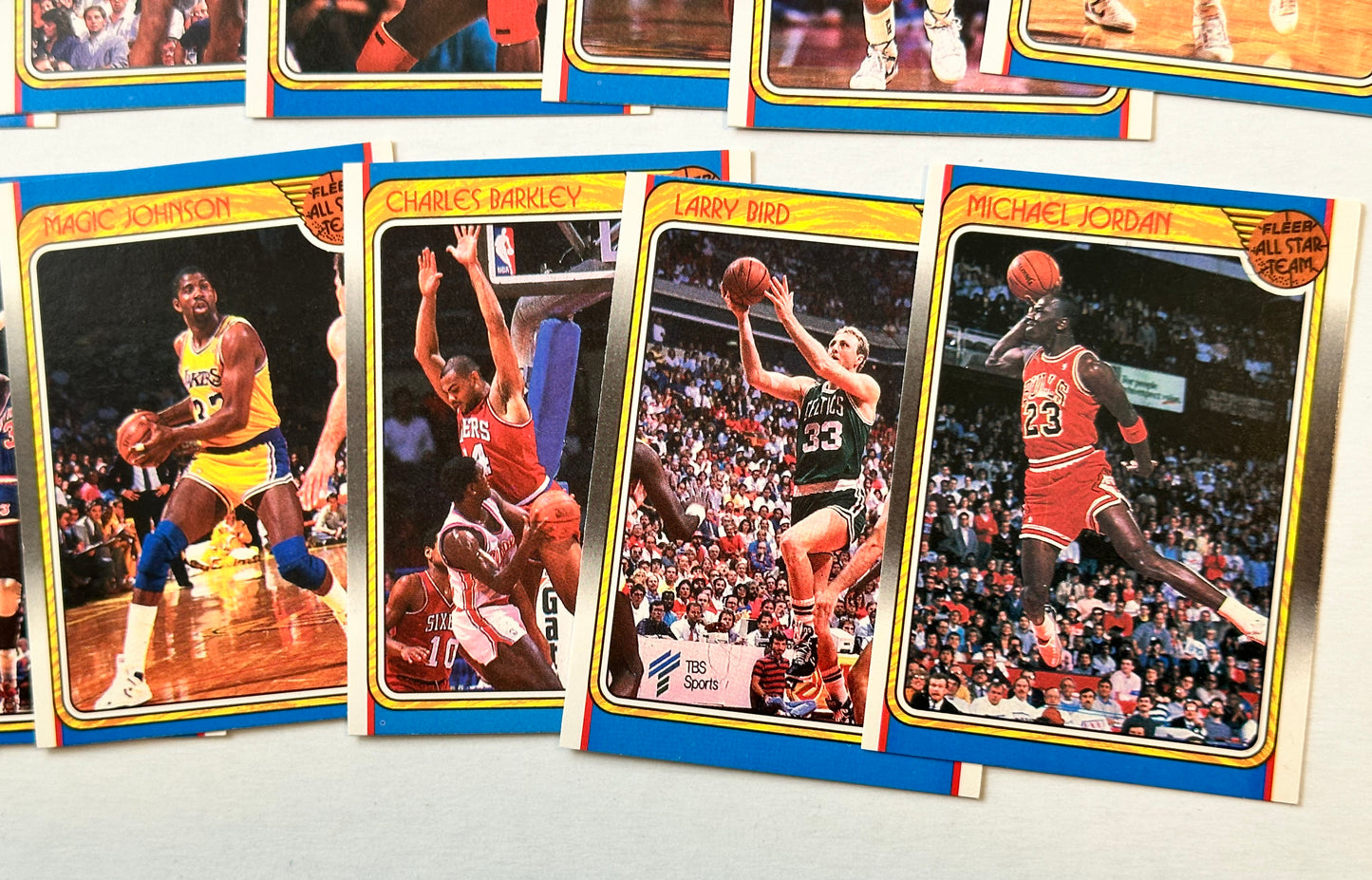 1988 Fleer Basketball rare All-Star cards set (12)