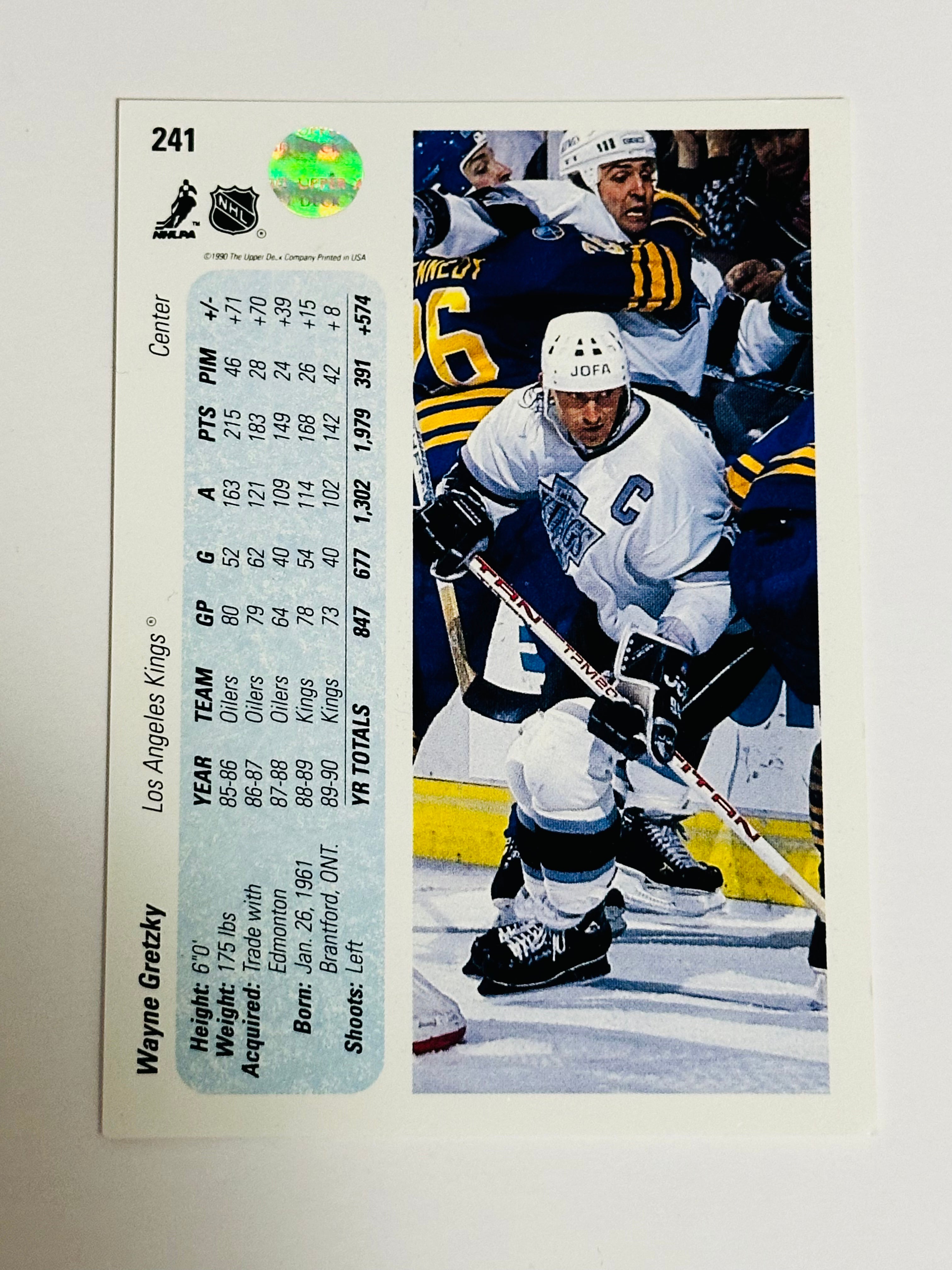 Wayne Gretzky rare Upper Deck promo card 1990