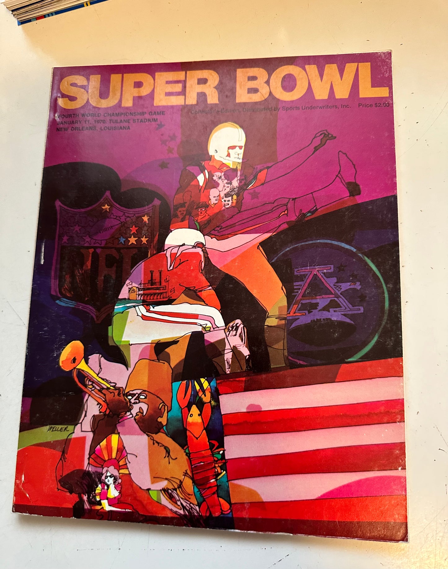 Super Bowl rare original game program 1970