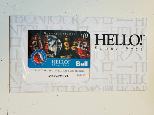 Hockey Hall of Fame rare phone card in factory sealed envelope 1990s