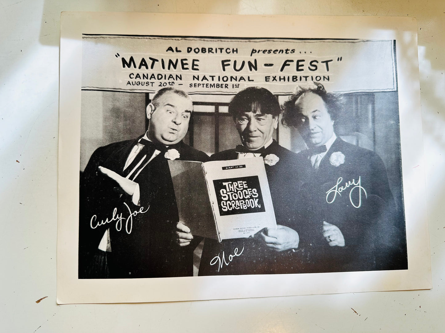 Three Stooges Fun Fest rare Toronto Exhibition program 1962