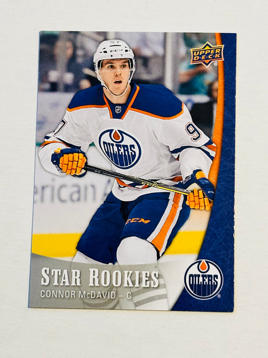 Connor McDavid star rookies hockey card