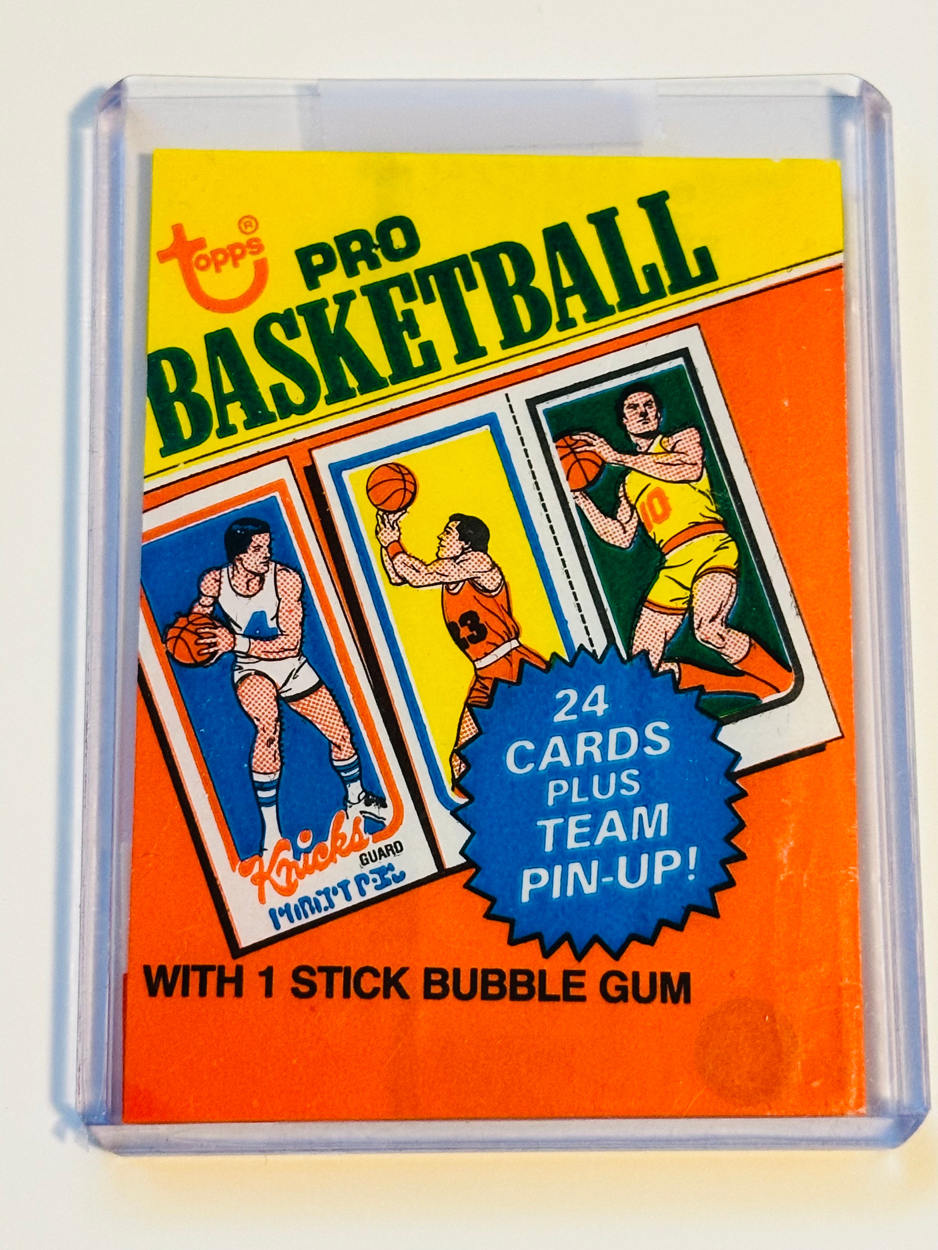 1980-81 Topps Basketball wrapper