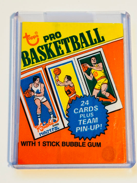 1980-81 Topps Basketball wrapper