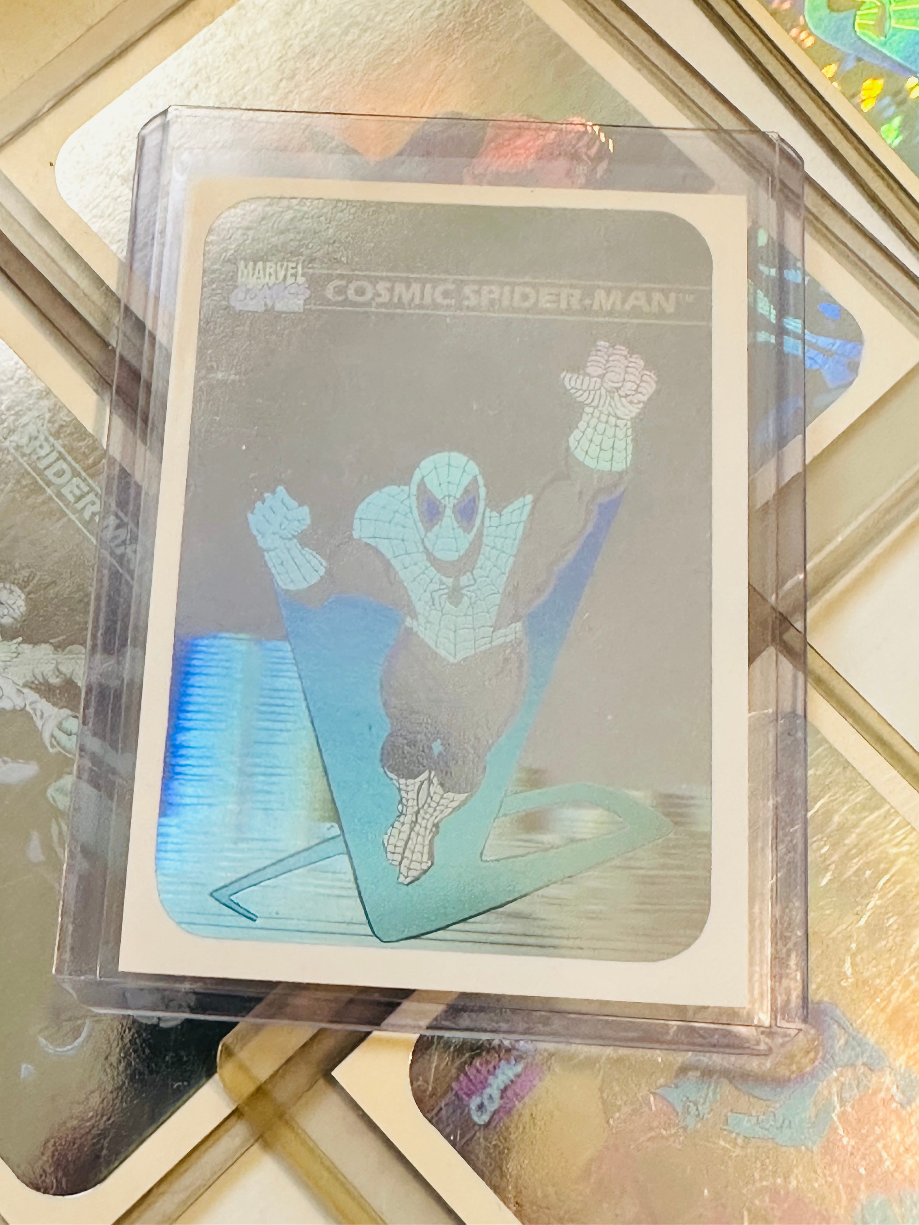 Marvel universe series 1 rare 5 cards hologram insert set 1990