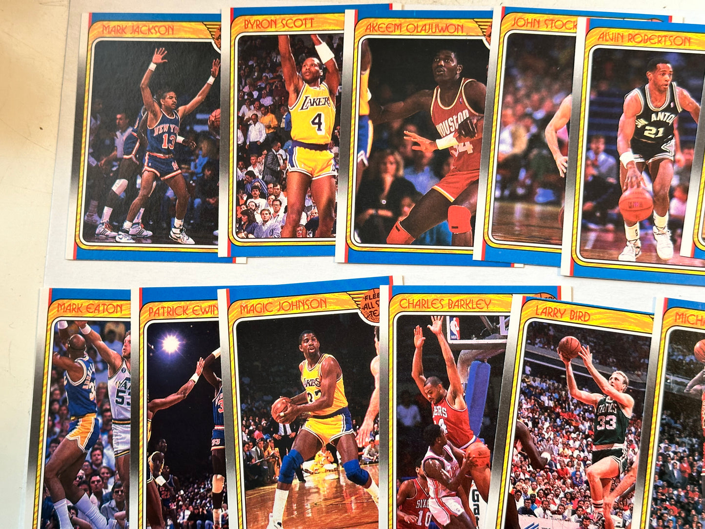 1988 Fleer Basketball rare All-Star cards set (12)