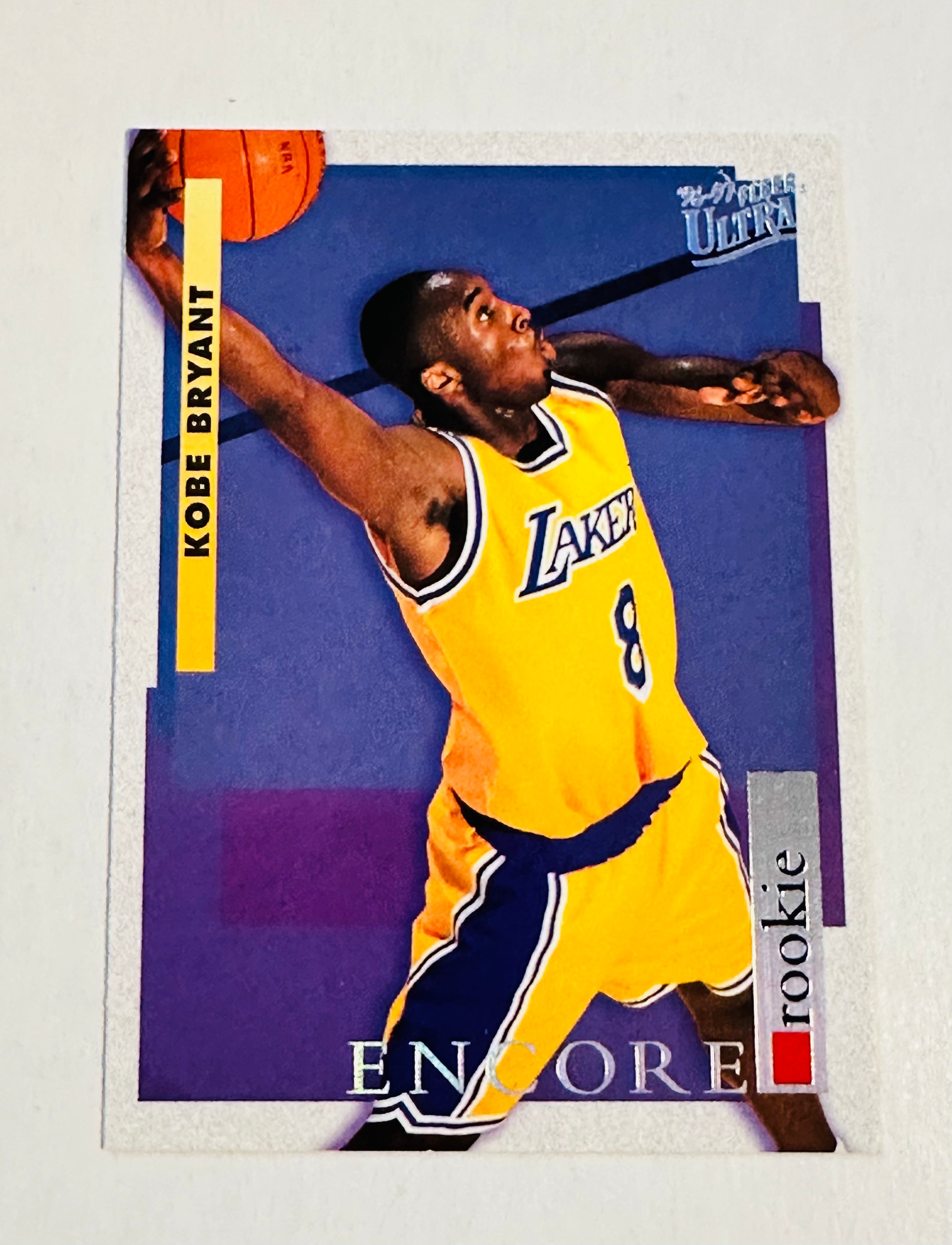 Kobe Bryant NBA legend, fleer ultra encore basketball rookie card