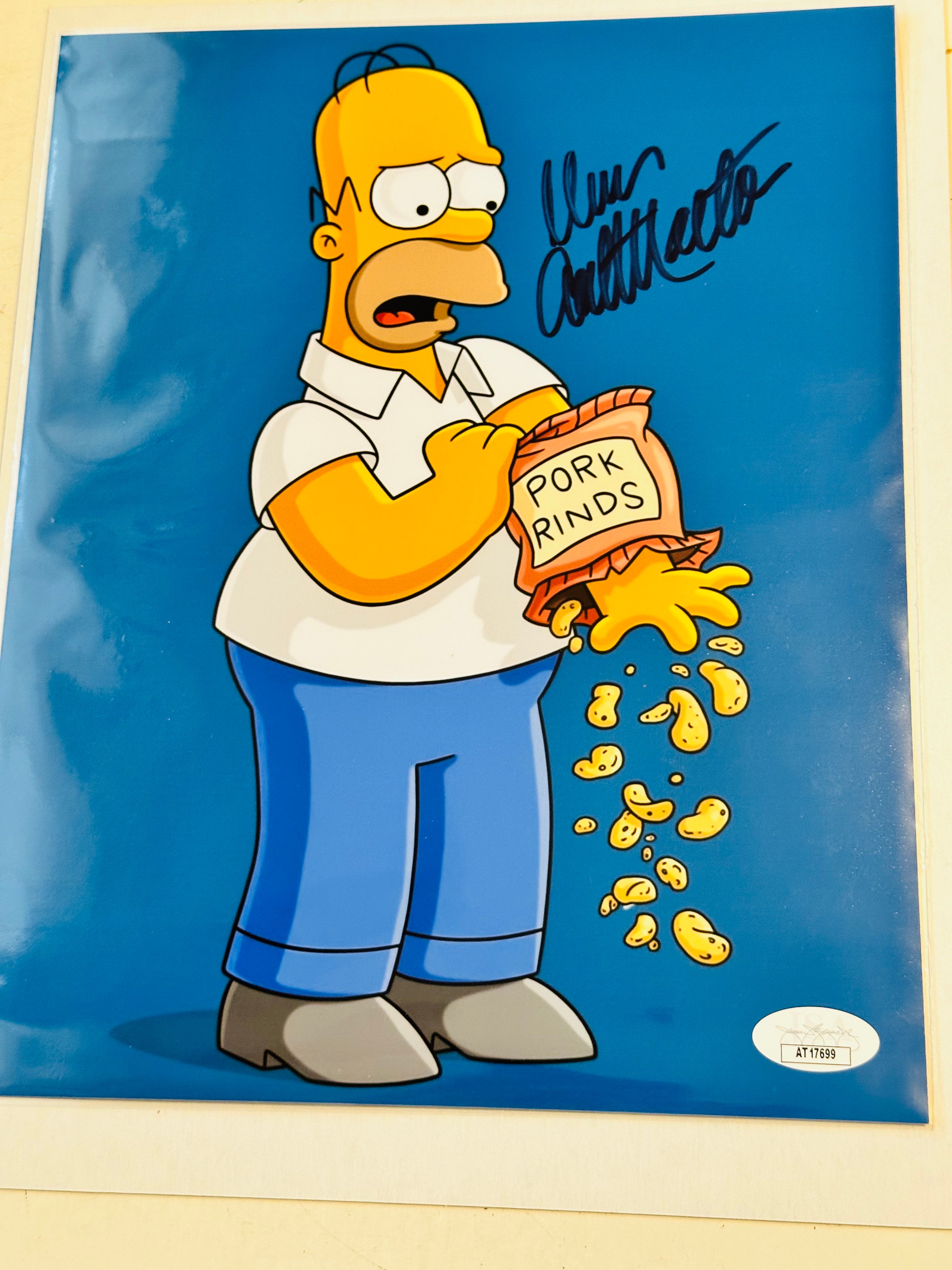The Simpsons Dan Castellaneta voice of Homer Simpson 8x10 autograph certified by JSA
