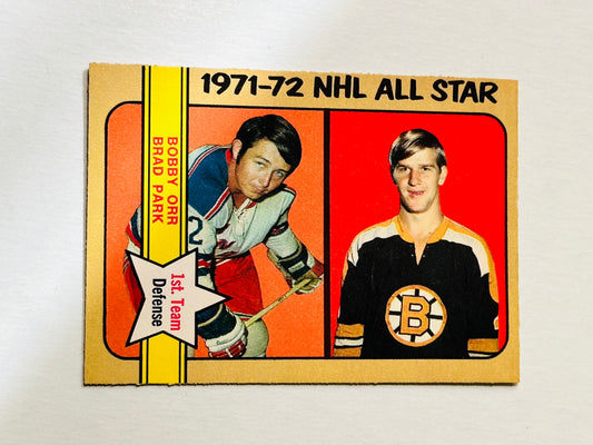 Bobby Orr Opc high grade condition 1st team defense All-Star hockey card 1972