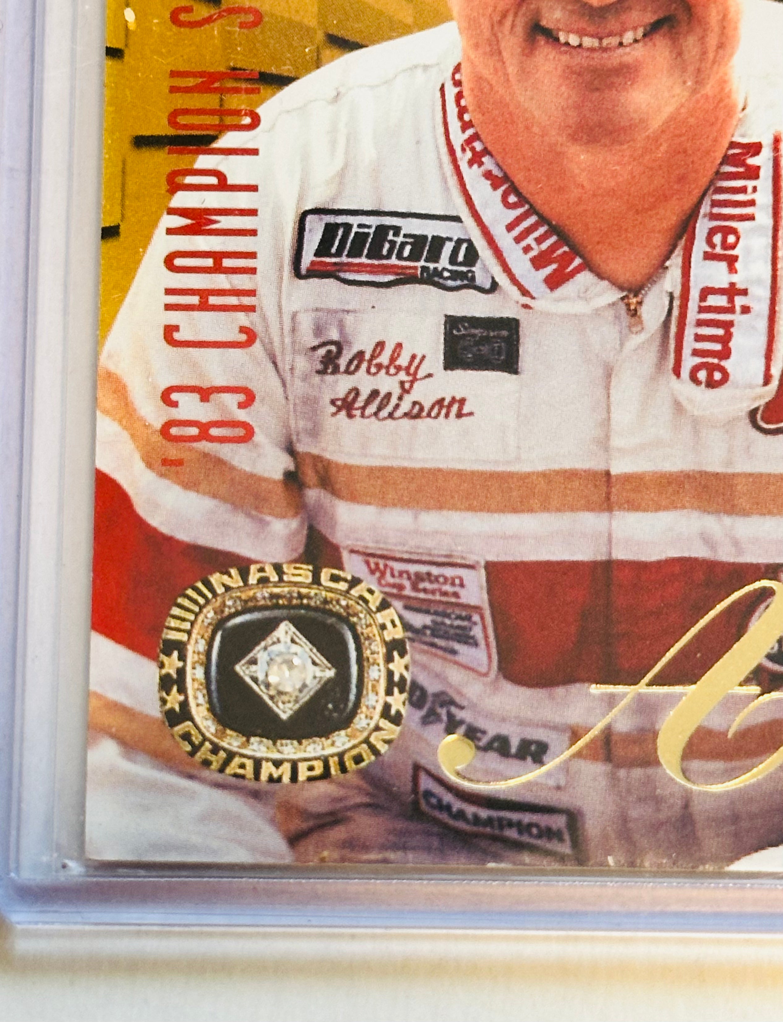 NASCAR Bobby Allison unique racing promo card with Diamond 1996