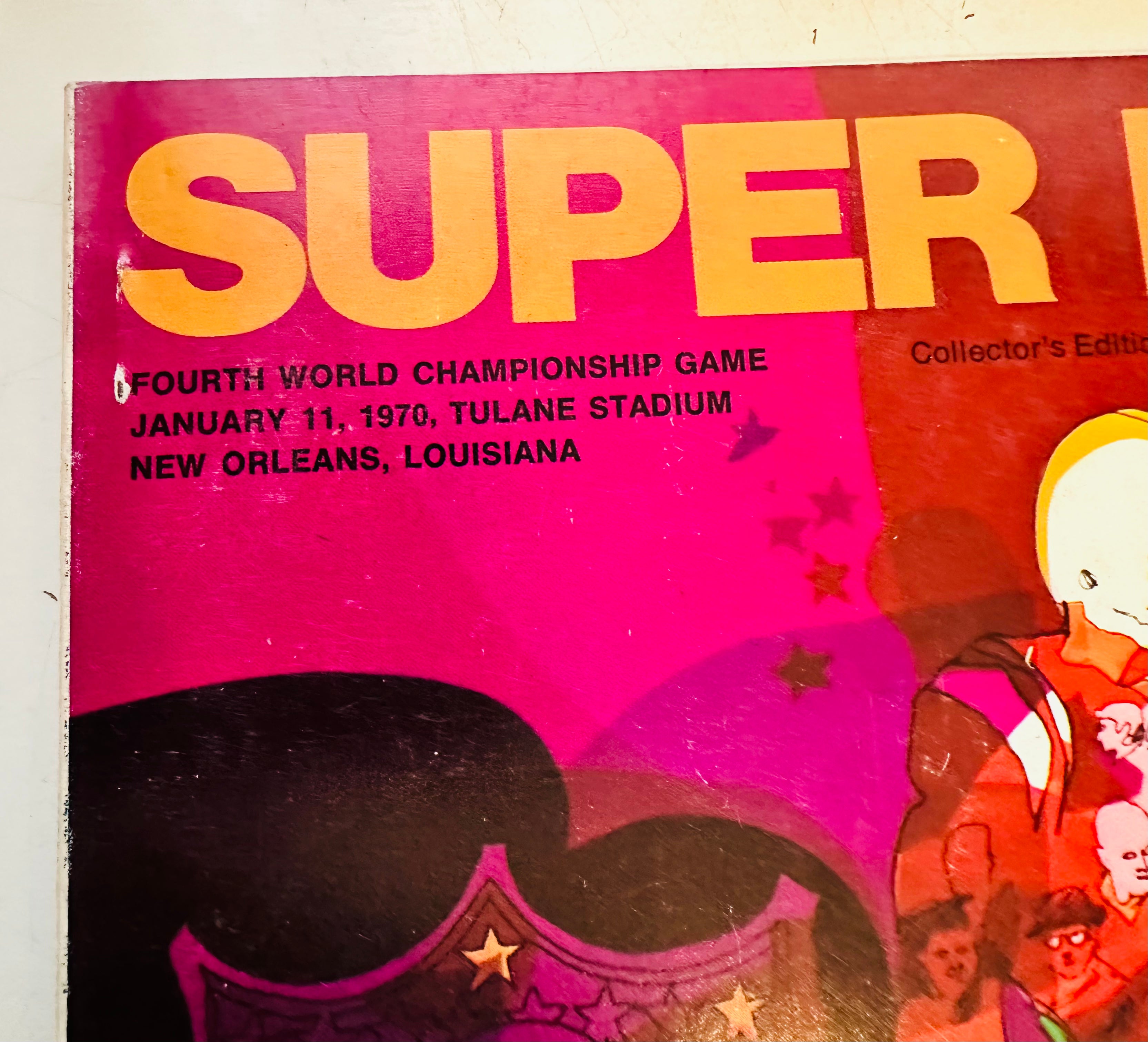 Super Bowl rare original game program 1970